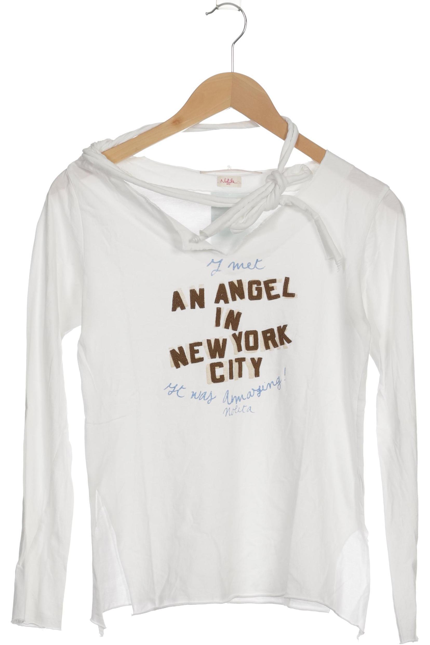 

Nolita Damen Langarmshirt, weiß, Gr.