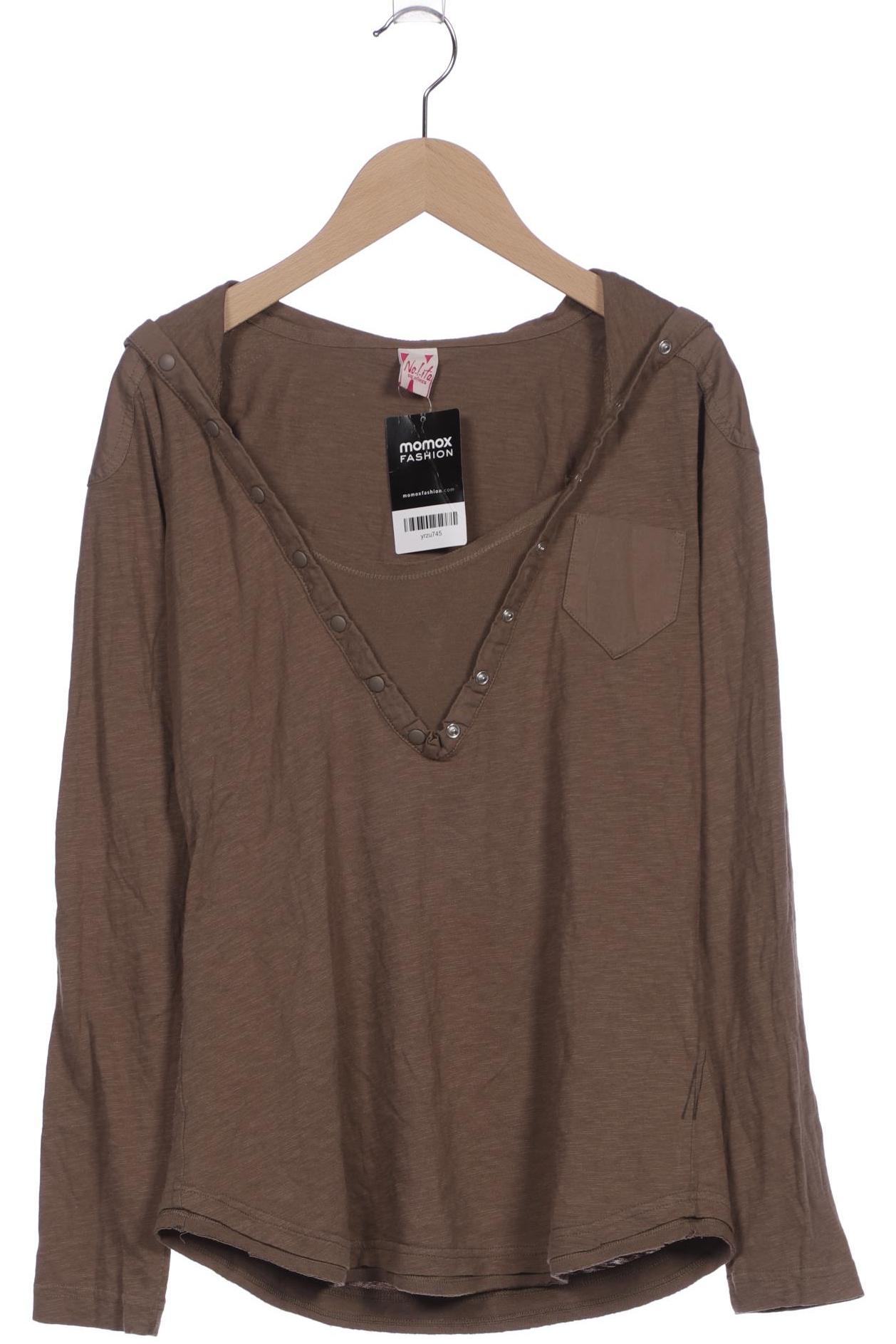 

Nolita Damen Langarmshirt, braun, Gr. 34