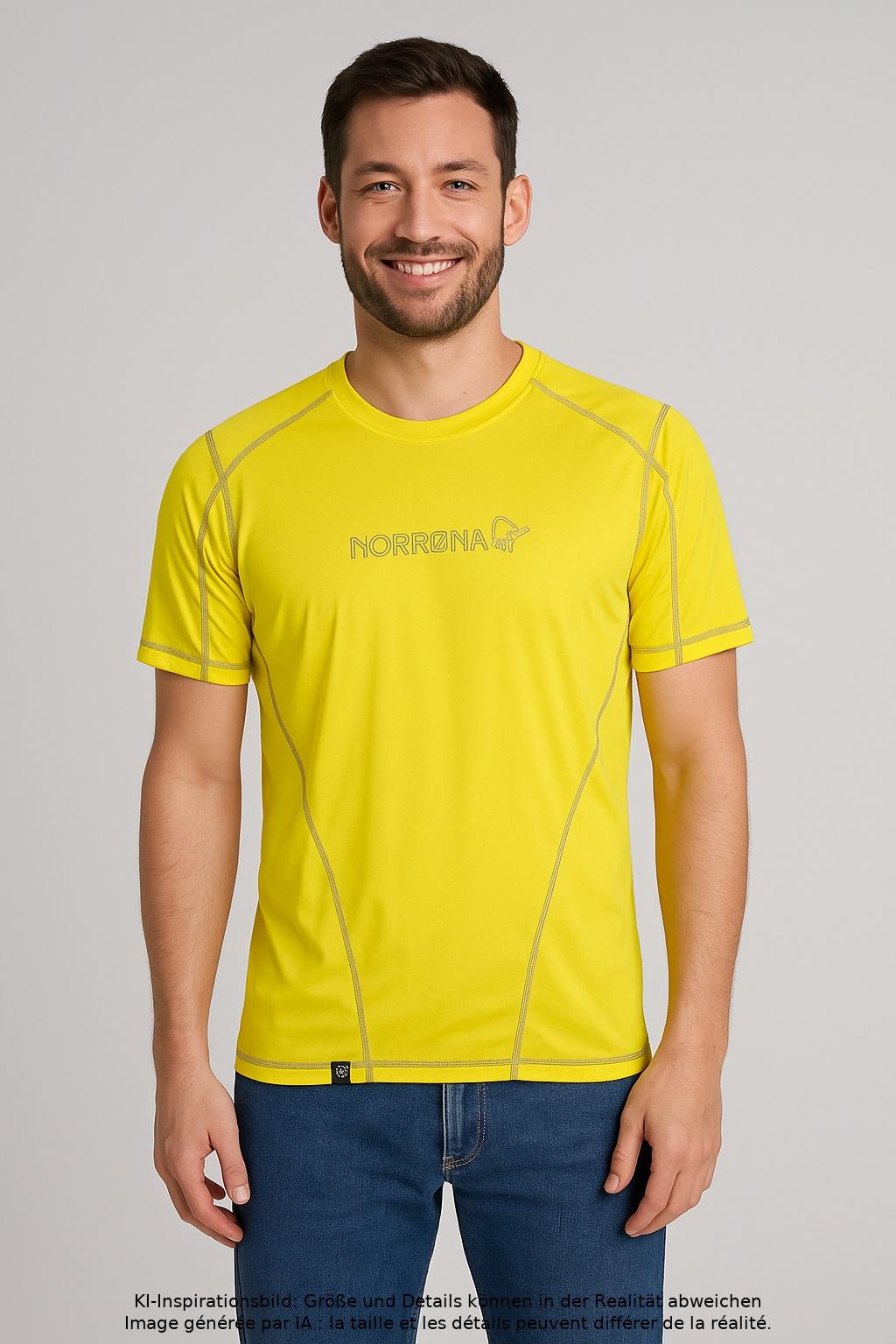 

Norrona Herren T-Shirt, gelb, Gr. 48