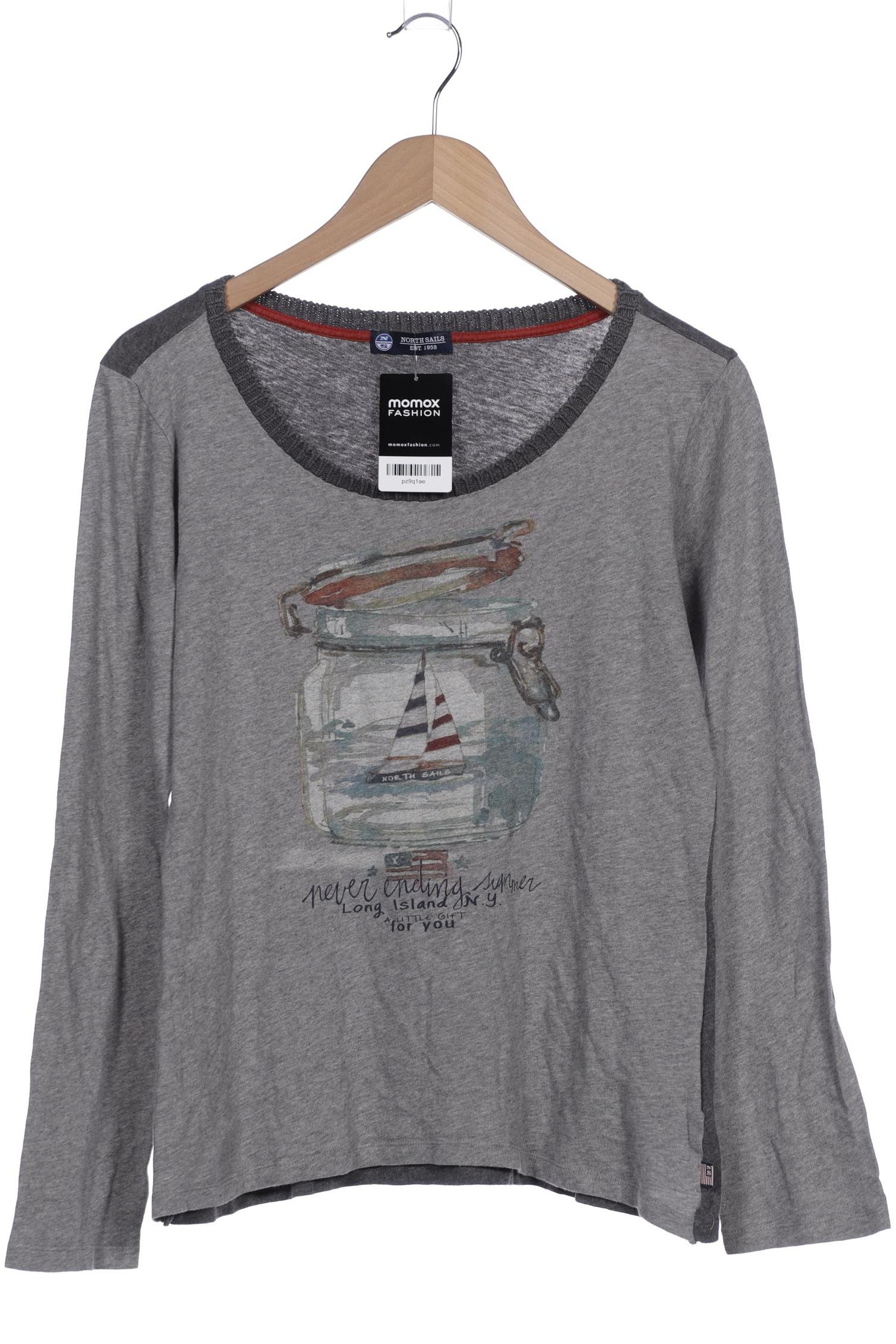 

north sails Damen Langarmshirt, grau, Gr. 42