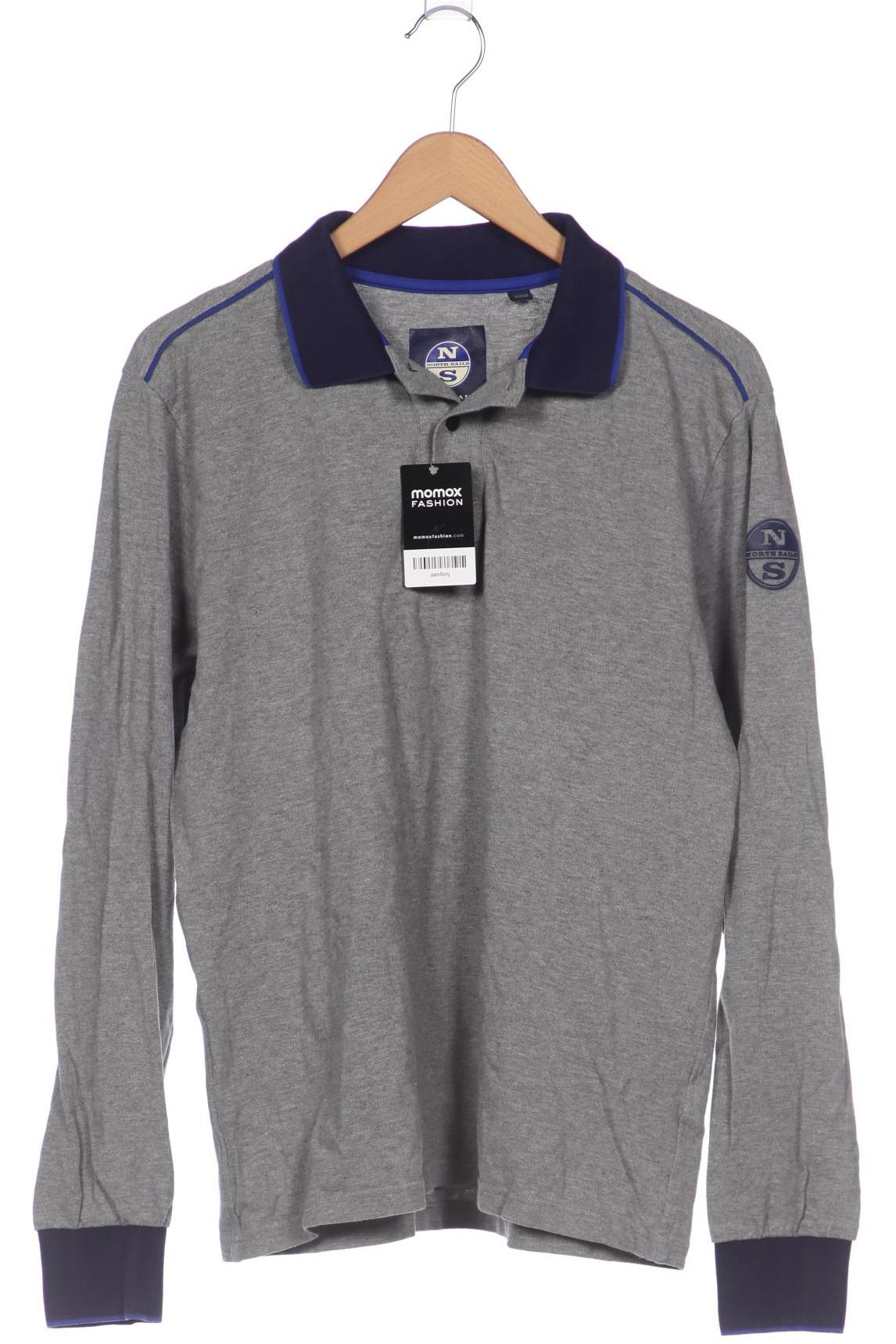 

north sails Herren Poloshirt, grau, Gr. 52
