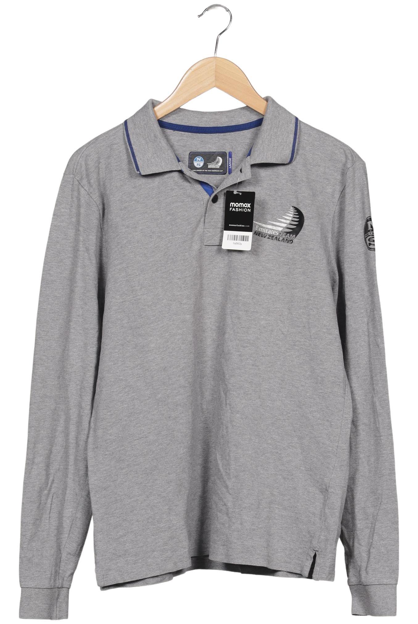

north sails Herren Poloshirt, grau, Gr. 52