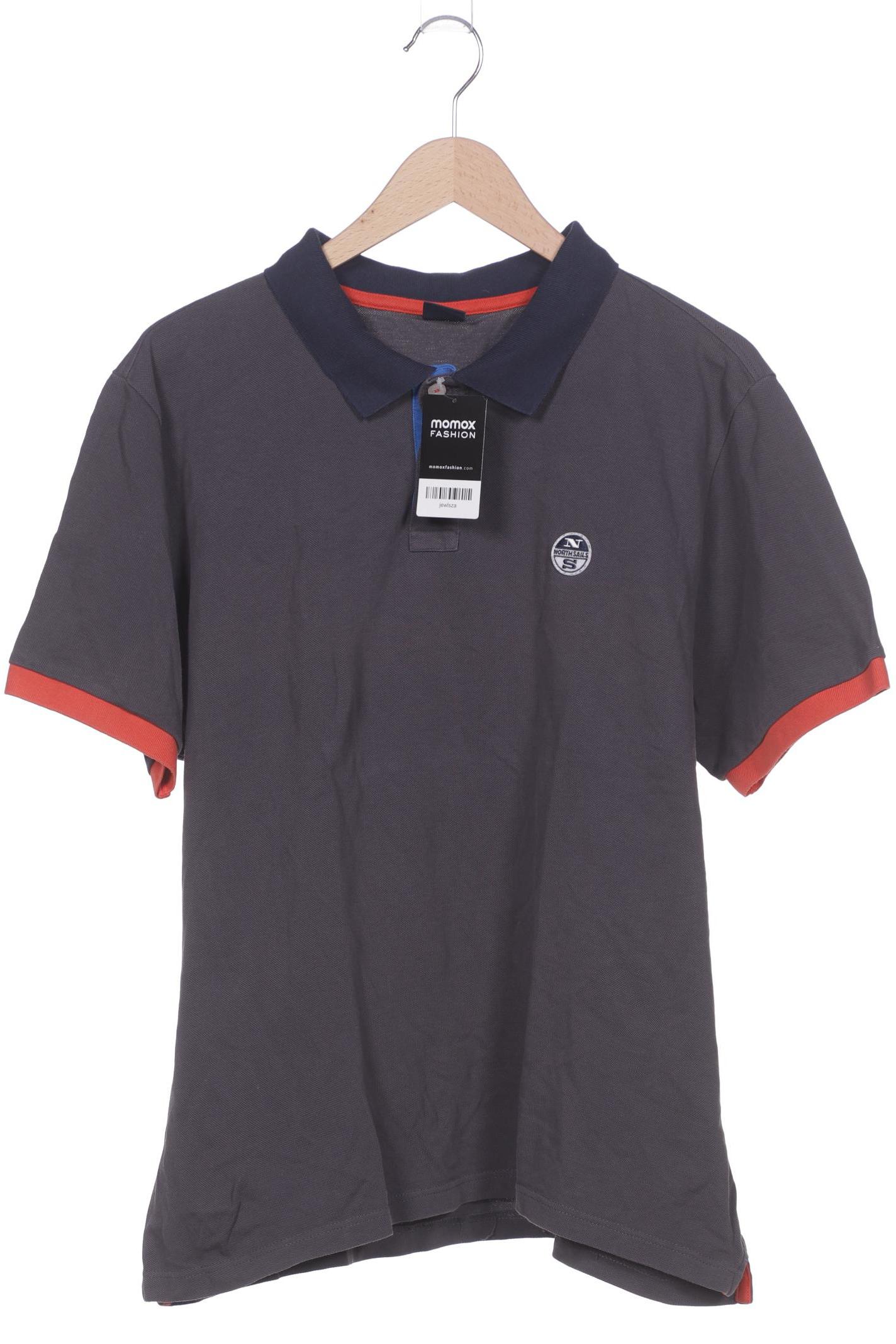 

north sails Herren Poloshirt, grau, Gr. 56