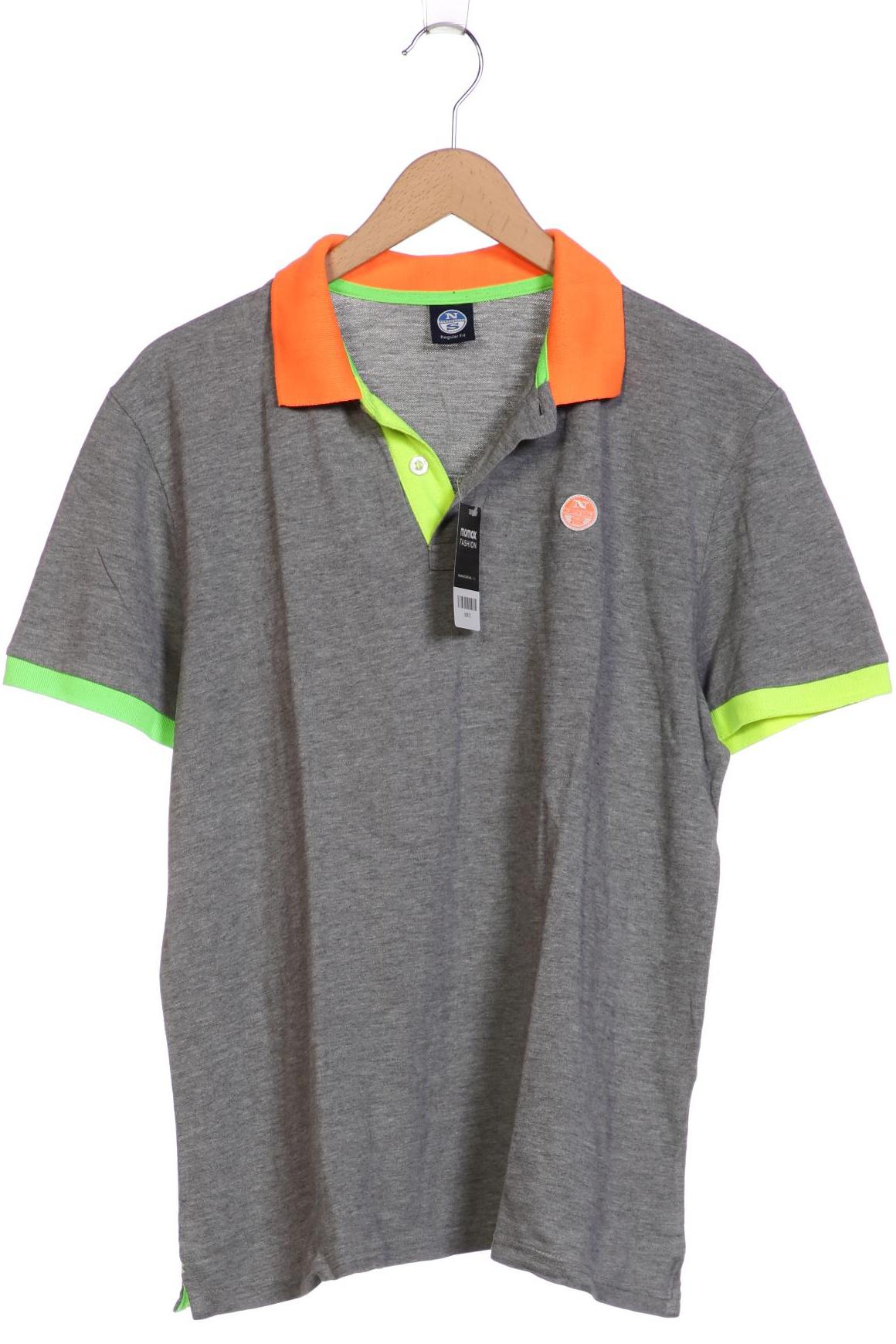 

north sails Herren Poloshirt, grau, Gr. 52