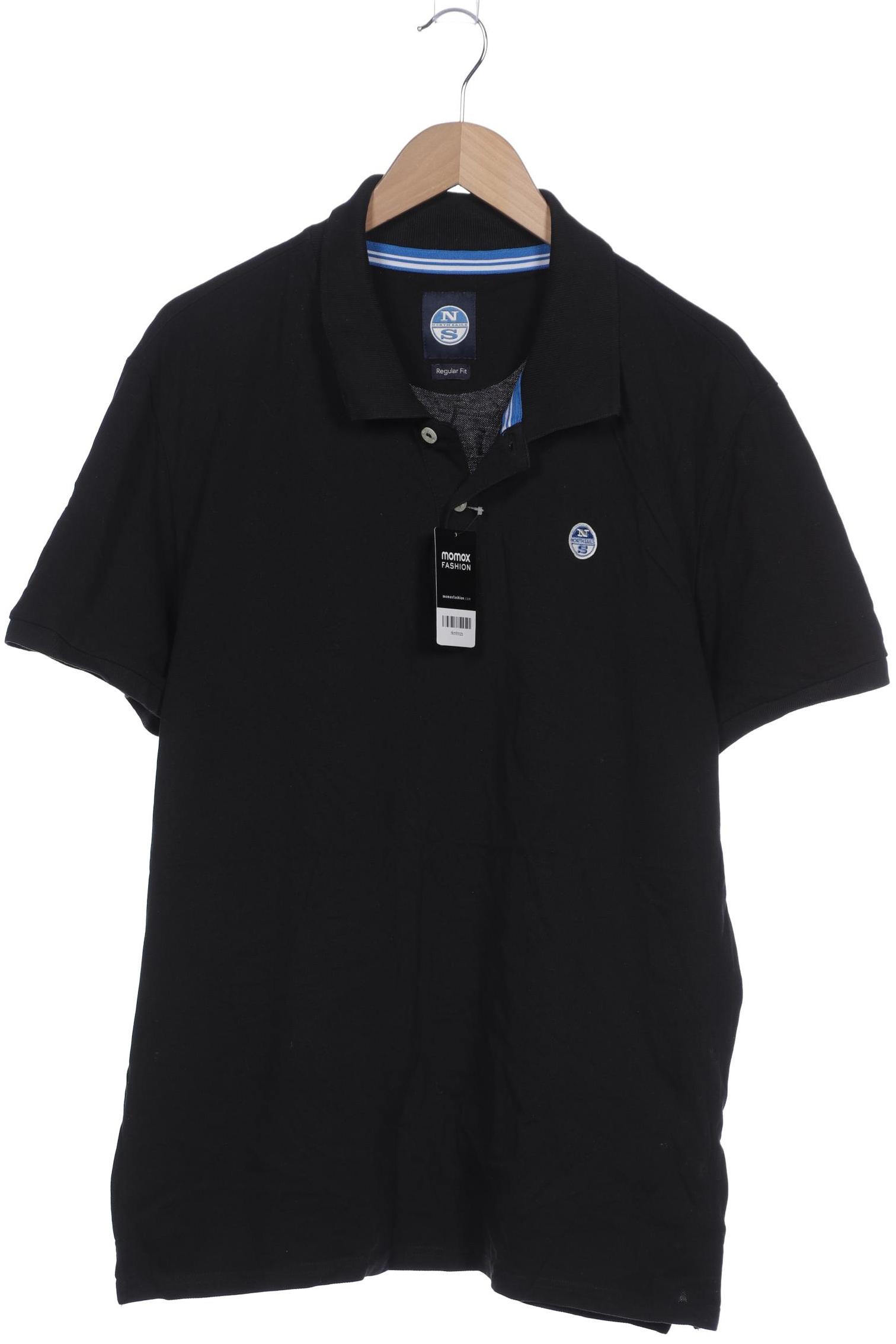 

north sails Herren Poloshirt, schwarz, Gr. 56