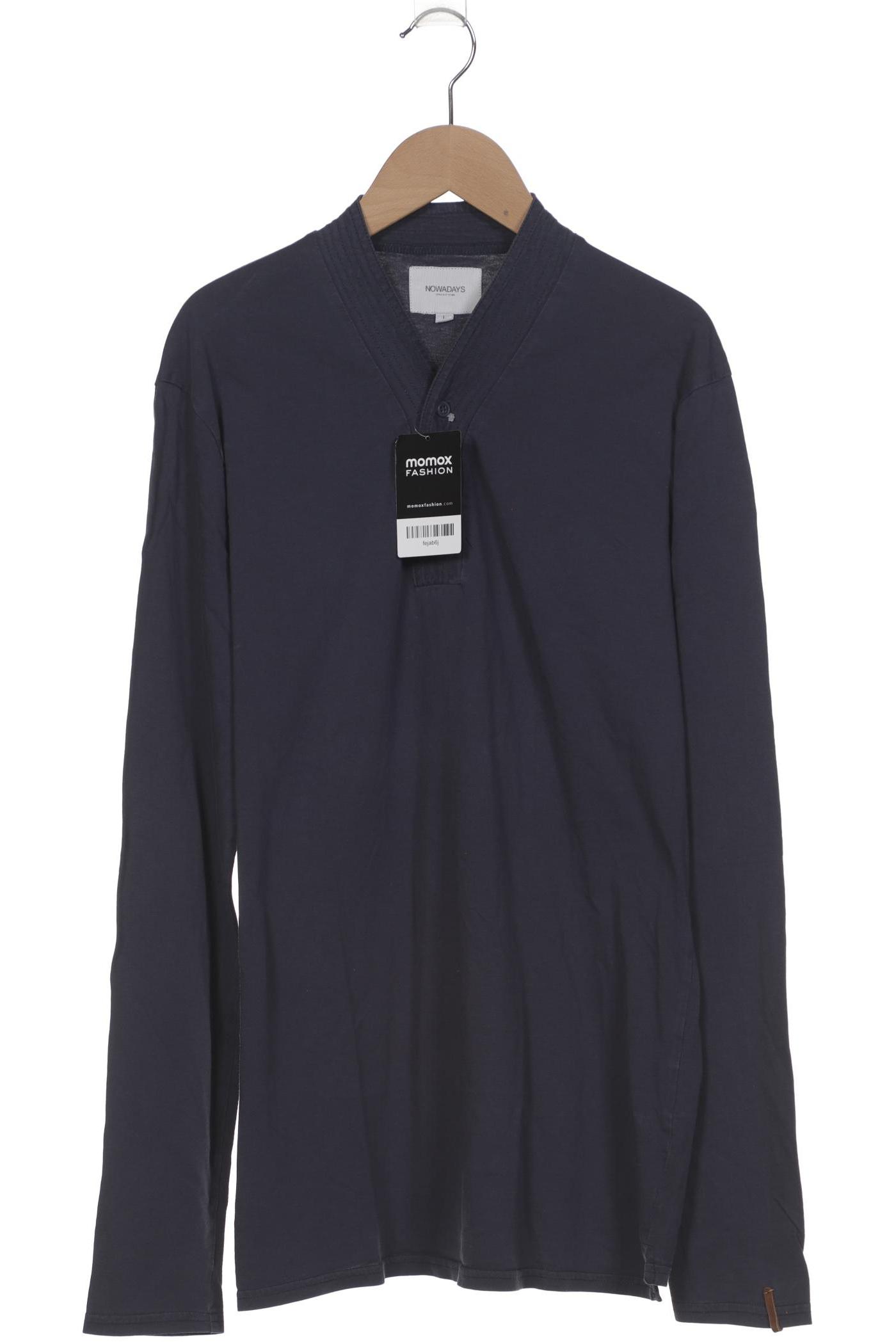 

Nowadays Herren Langarmshirt, marineblau, Gr. 52