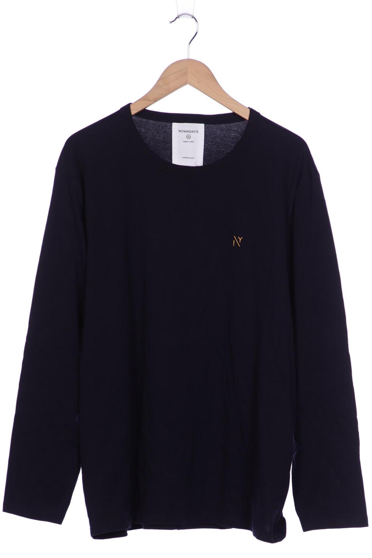 

Nowadays Herren Langarmshirt, marineblau, Gr. 56