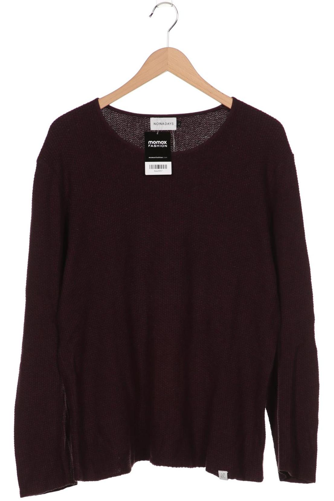 

Nowadays Herren Pullover, bordeaux, Gr. 52