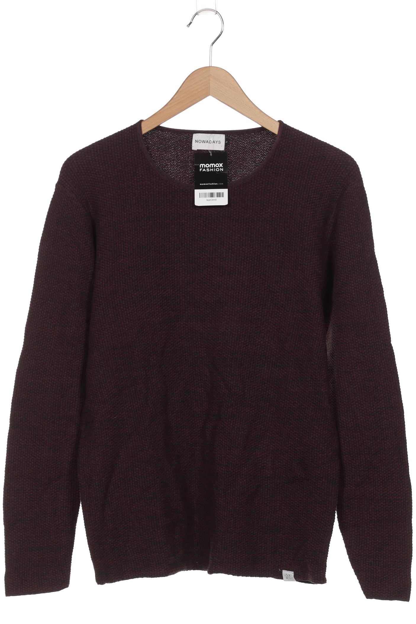 

Nowadays Herren Pullover, bordeaux, Gr. 52