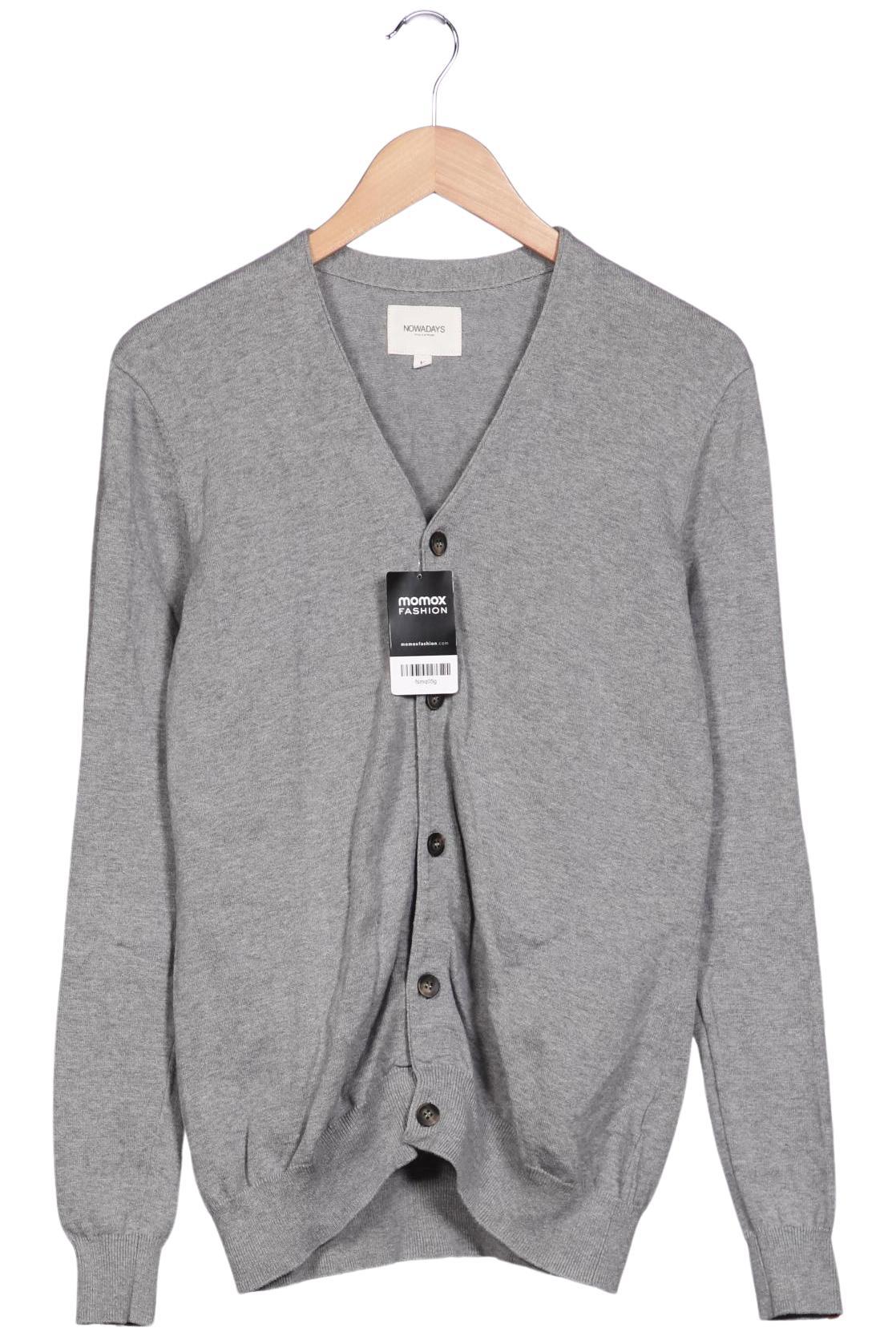 

Nowadays Herren Strickjacke, grau, Gr. 48