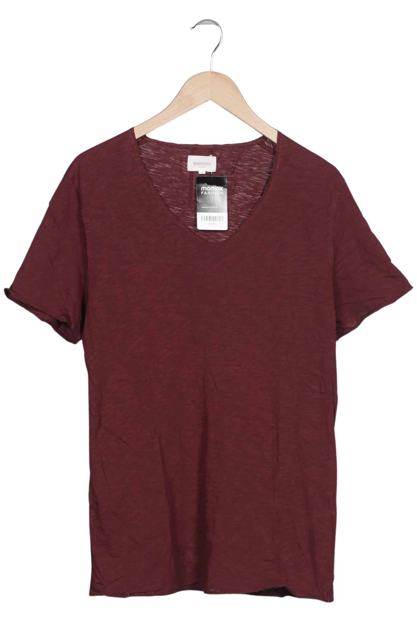

Nowadays Herren T-Shirt, bordeaux, Gr. 52