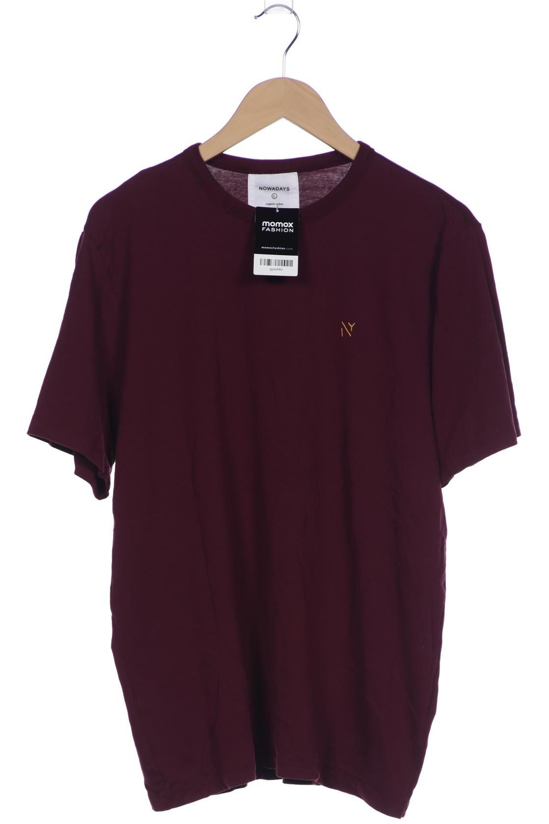 

Nowadays Herren T-Shirt, bordeaux, Gr. 52
