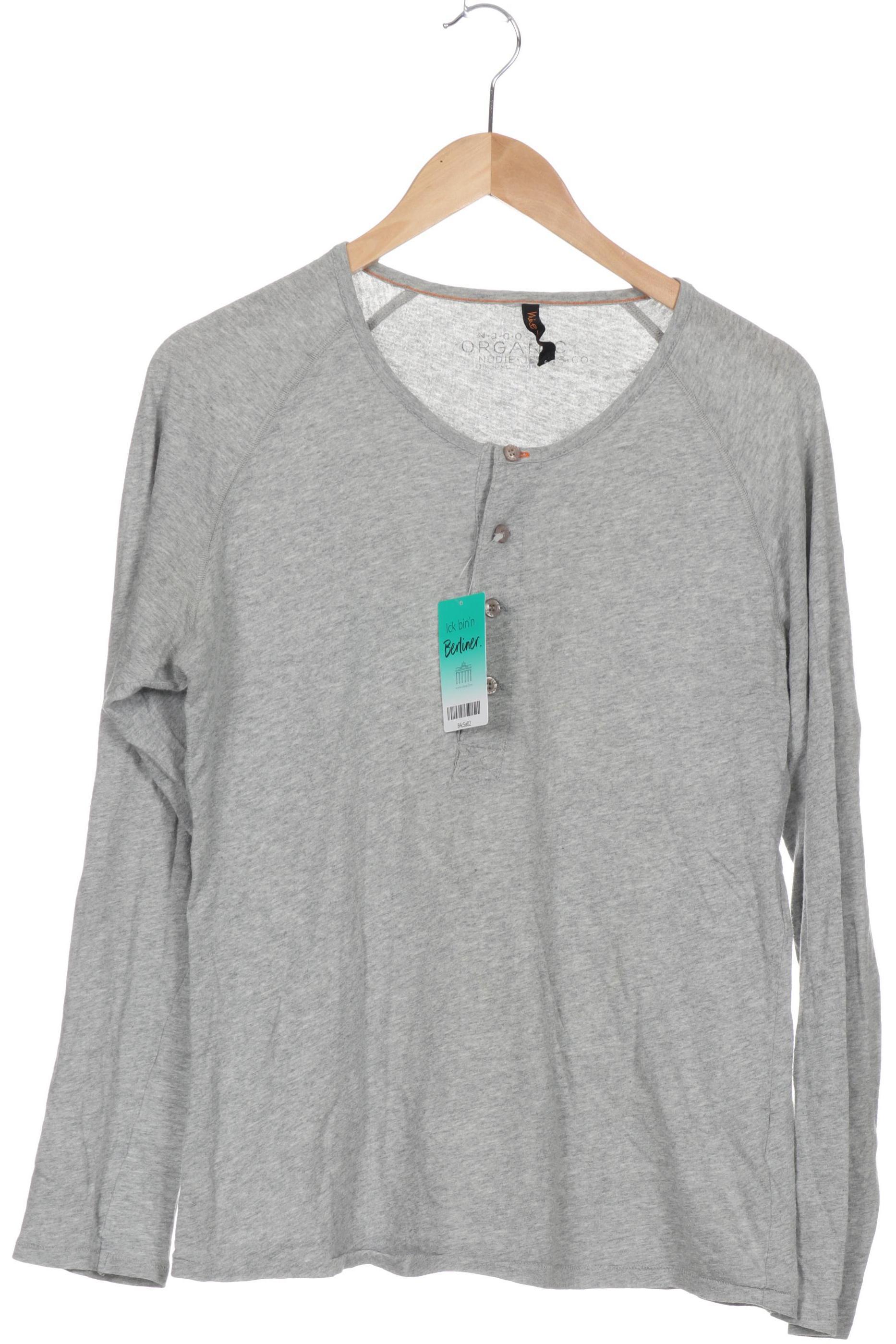 

Nudie Jeans Herren Langarmshirt, grau, Gr.