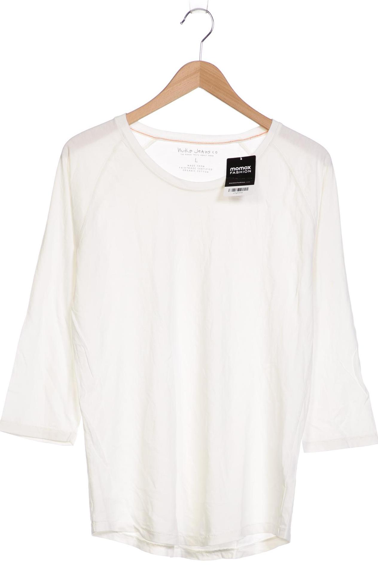 

Nudie Jeans Damen Langarmshirt, weiß, Gr. 42