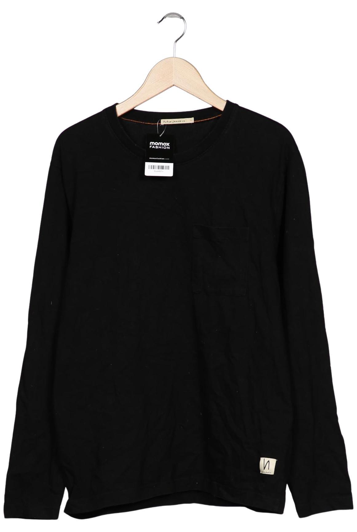 

Nudie Jeans Herren Langarmshirt, schwarz, Gr. 48