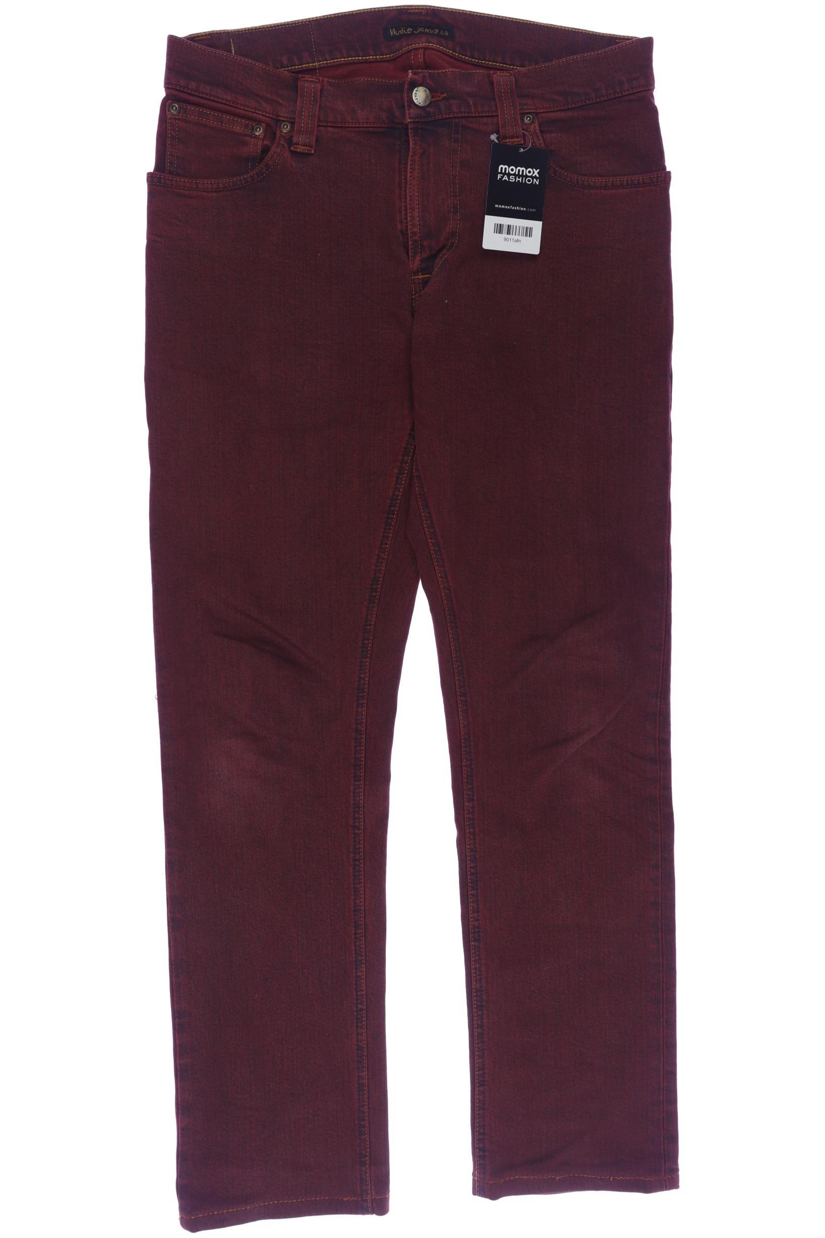 

Nudie Jeans Herren Jeans, bordeaux, Gr. 31