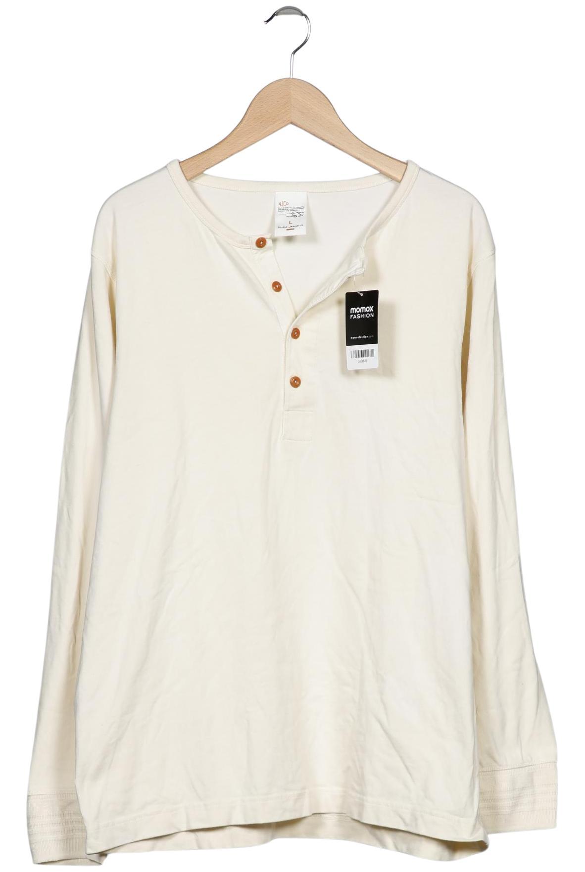 Thumbnail - Nudie Jeans Herren Langarmshirt, cremeweiß, Gr. 52