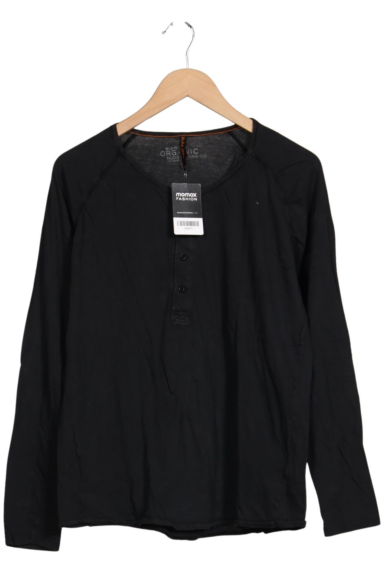 

Nudie Jeans Herren Langarmshirt, schwarz, Gr. 52