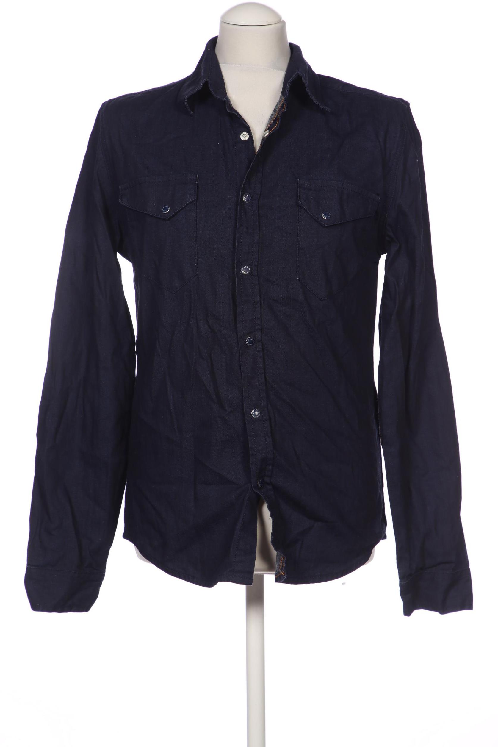 

Nudie Jeans Herren Hemd, marineblau