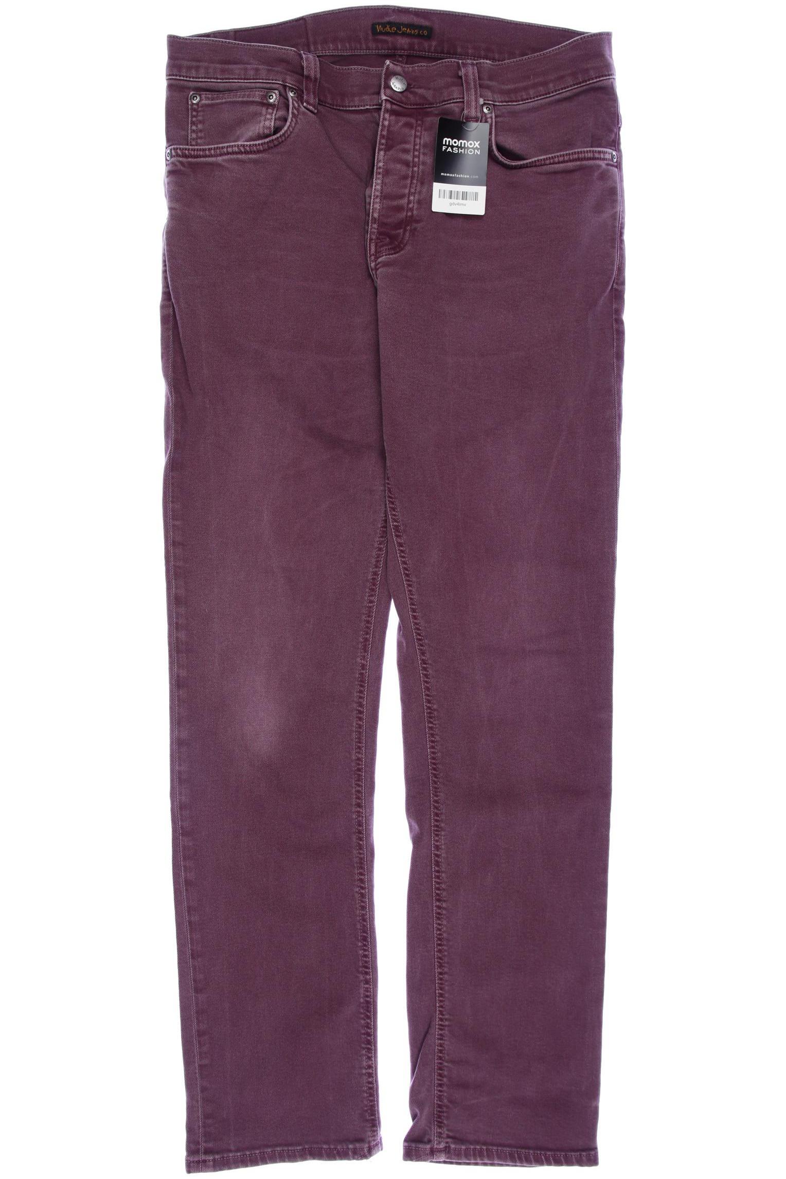 

Nudie Jeans Herren Jeans, bordeaux, Gr. 52