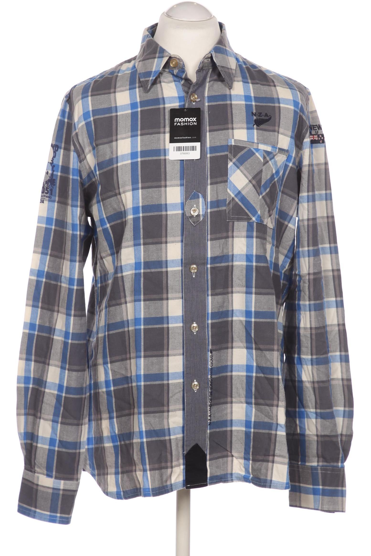 

NZA NEW Zealand Auckland Herren Hemd, grau, Gr. 52