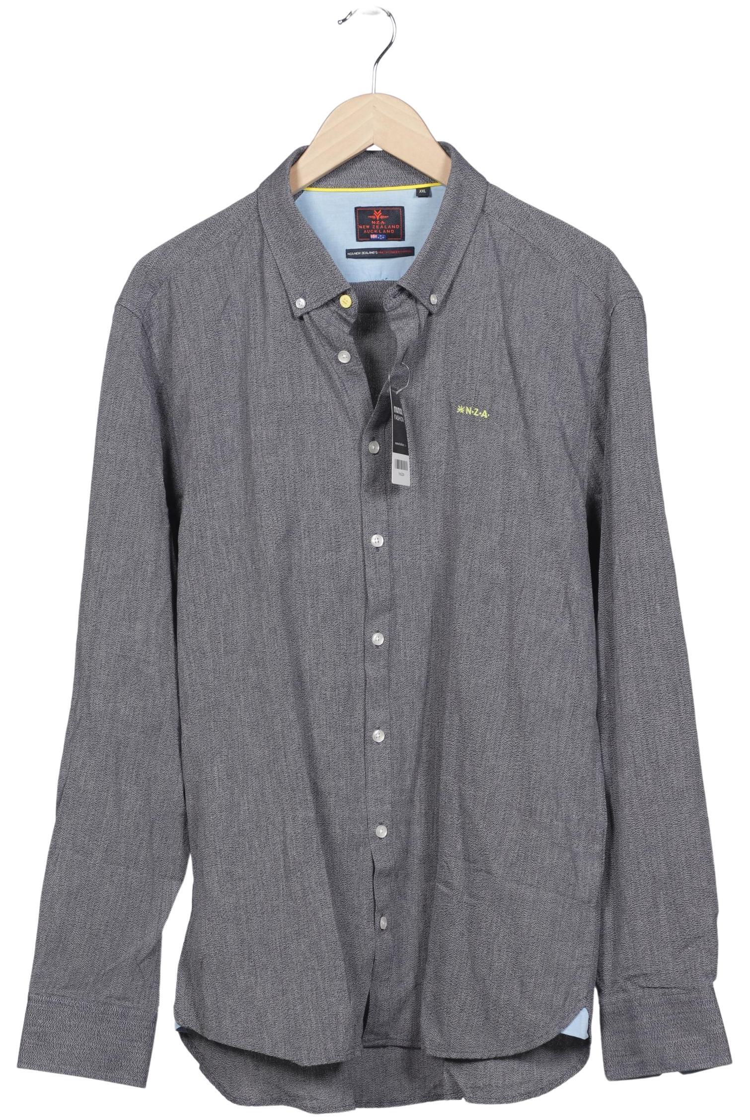 

NZA NEW Zealand Auckland Herren Hemd, grau, Gr. 56