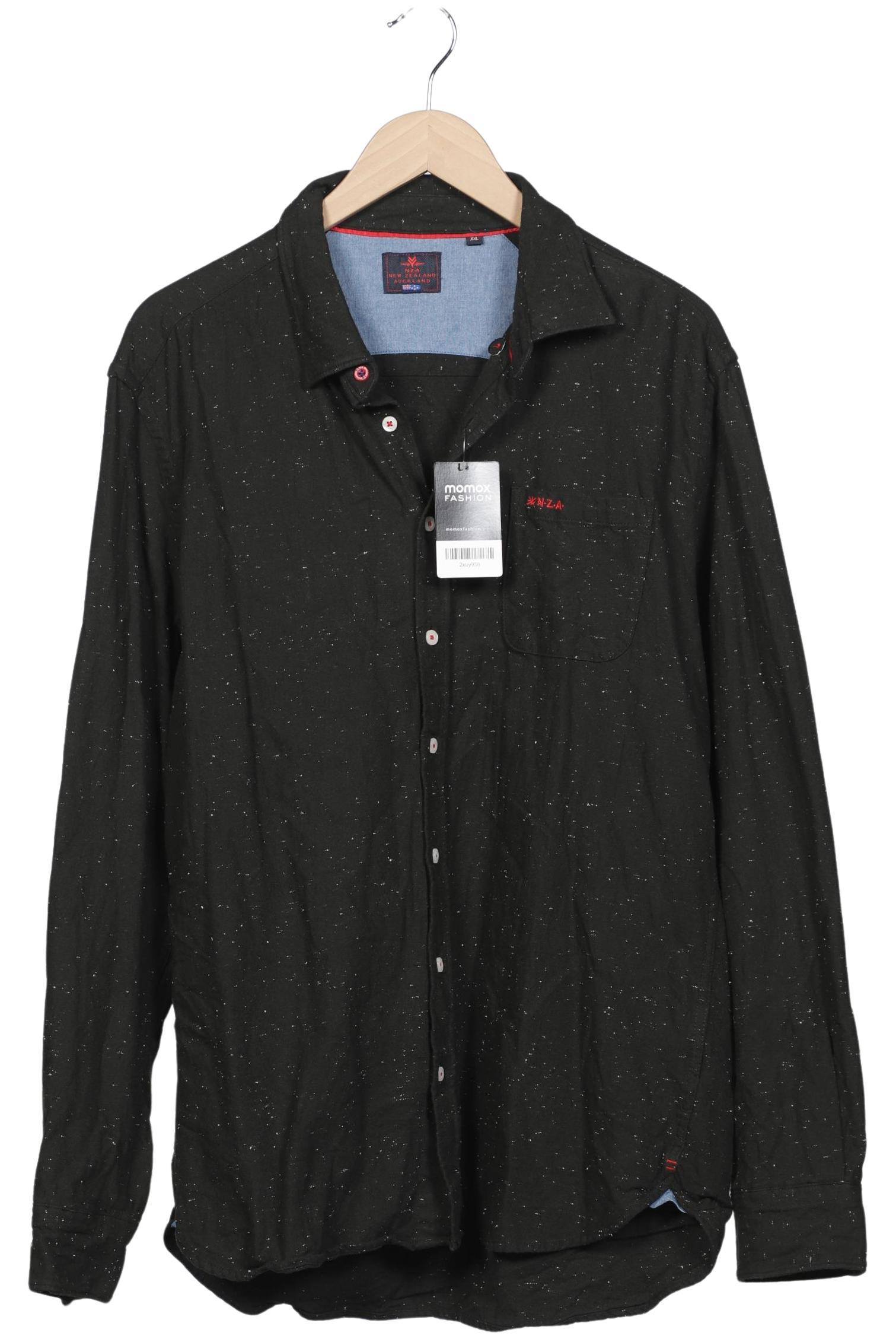 

NZA NEW Zealand Auckland Herren Hemd, schwarz, Gr. 56