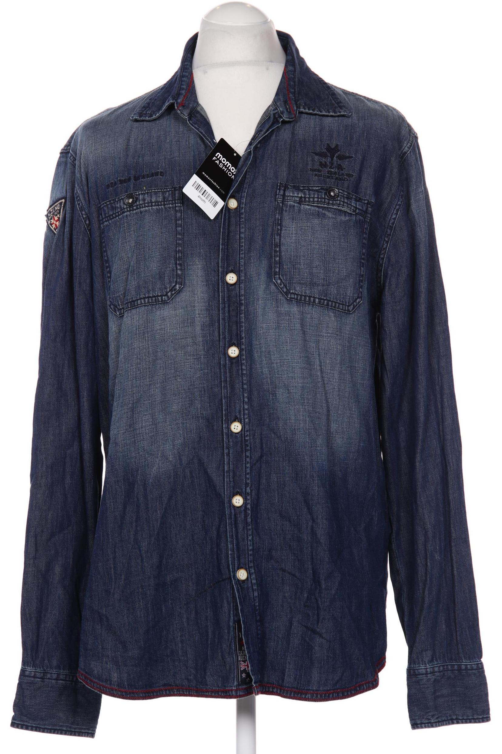 

NZA NEW Zealand Auckland Herren Hemd, marineblau, Gr. 54