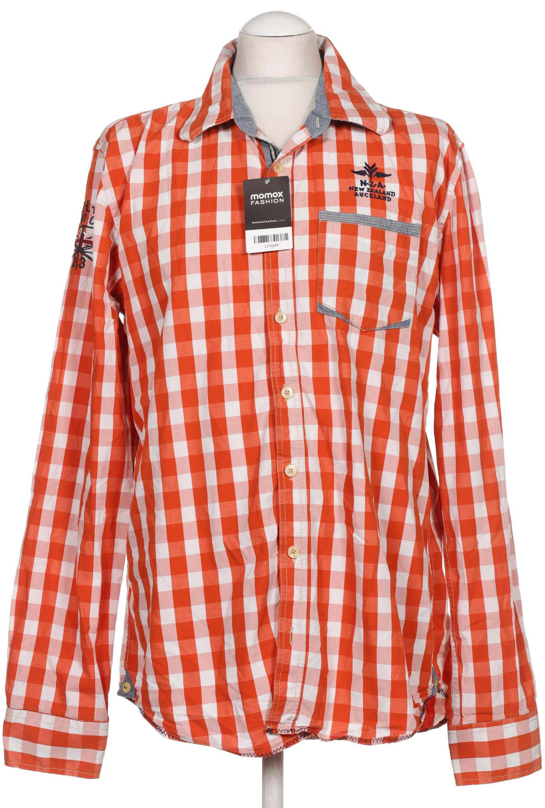 

NZA NEW Zealand Auckland Herren Hemd, orange, Gr. 54