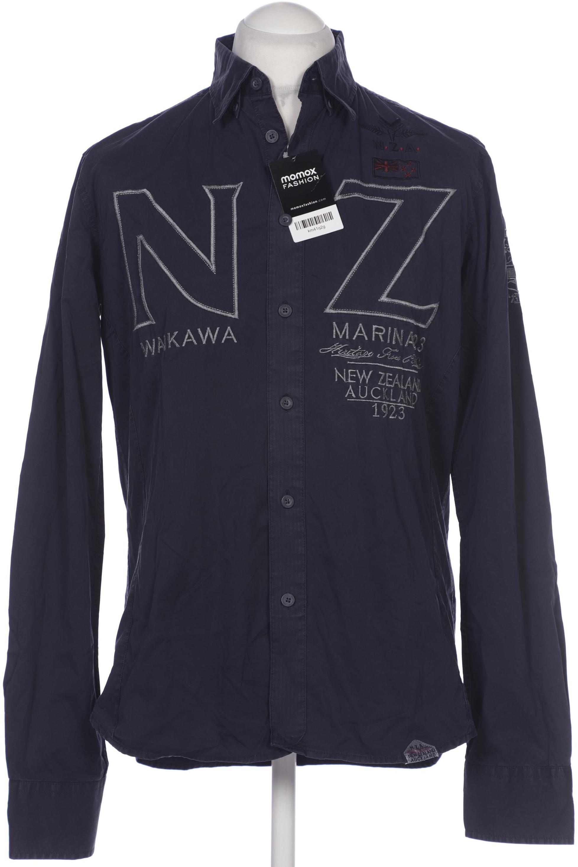 

NZA NEW Zealand Auckland Herren Hemd, marineblau, Gr. 48