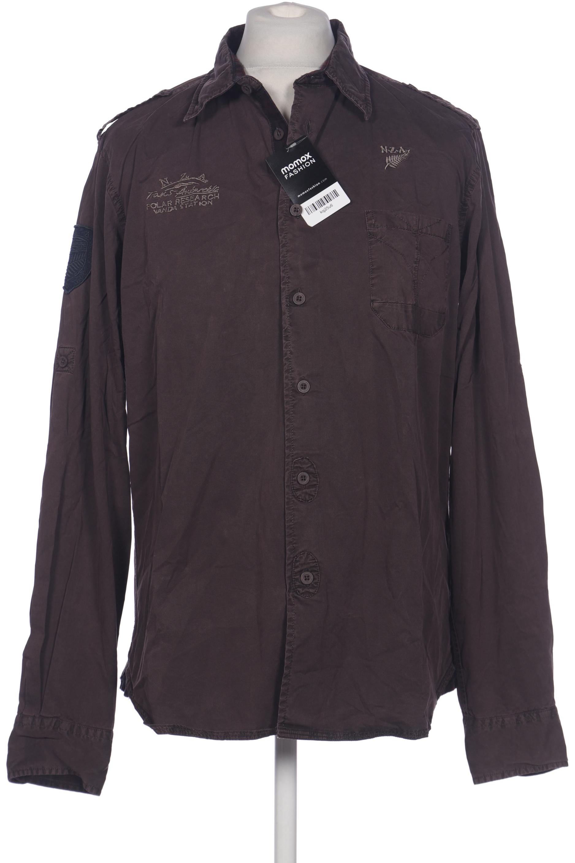 

NZA NEW Zealand Auckland Herren Hemd, braun, Gr. 52