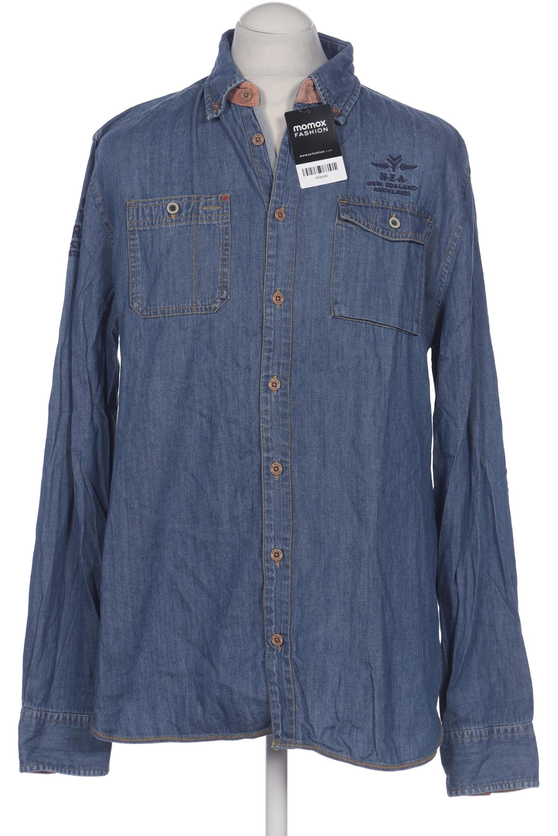 

NZA NEW Zealand Auckland Herren Hemd, blau, Gr. 52