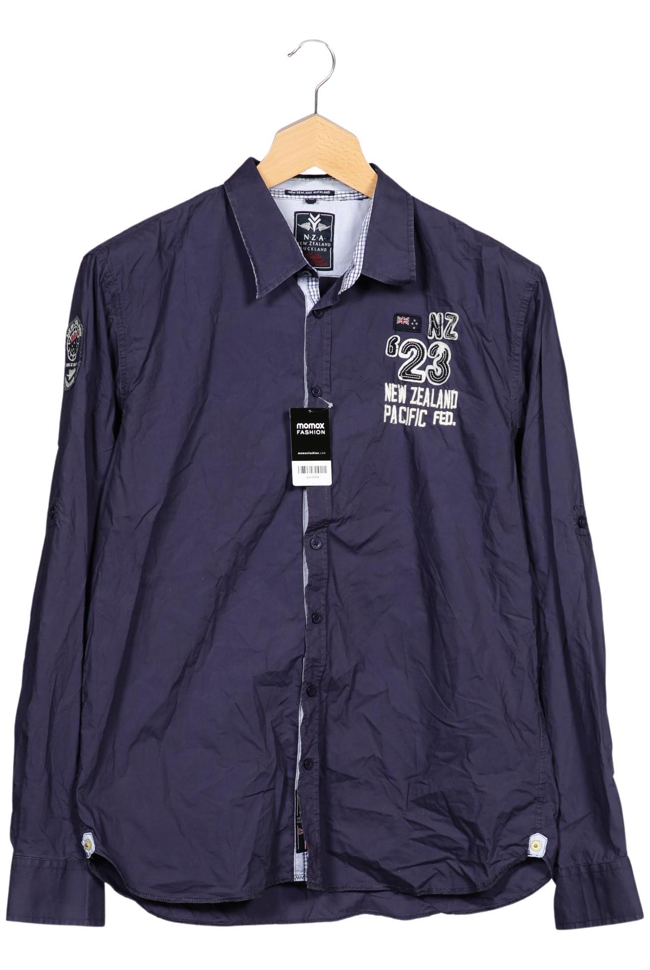 

NZA NEW Zealand Auckland Herren Hemd, marineblau, Gr. 60