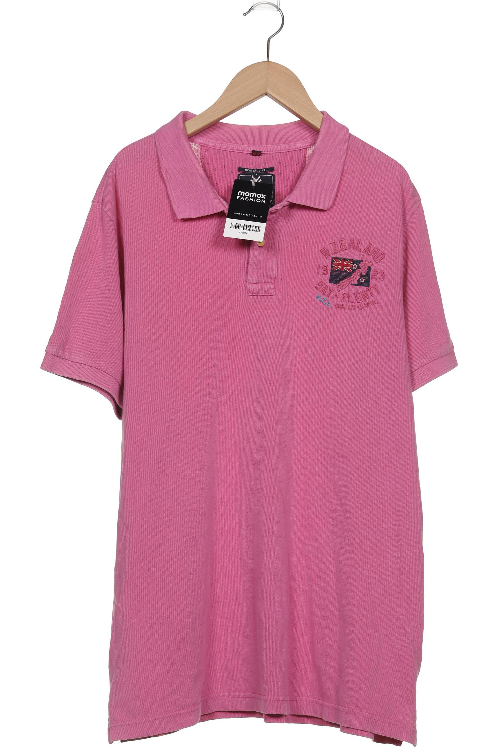 

NZA NEW Zealand Auckland Herren Poloshirt, pink, Gr. 52