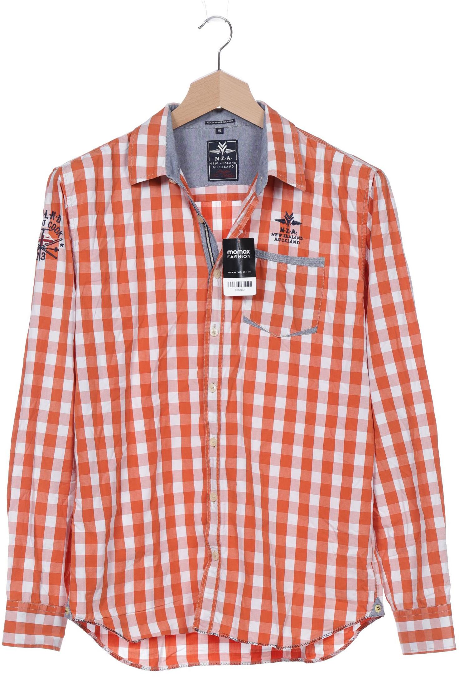 

NZA NEW Zealand Auckland Herren Hemd, orange, Gr. 56