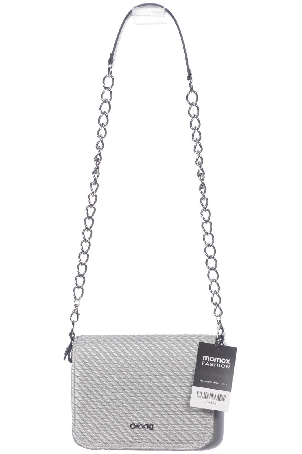 

o bag Damen Handtasche, silber, Gr.