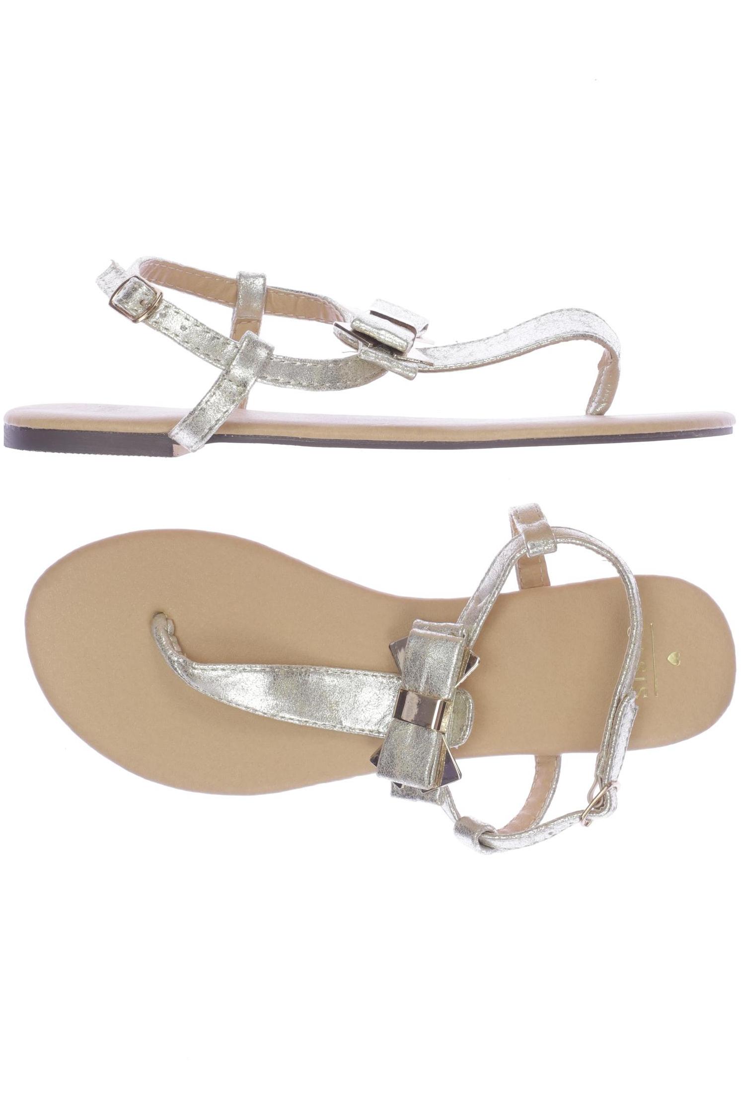 

oasis Damen Sandale, gold, Gr. 38