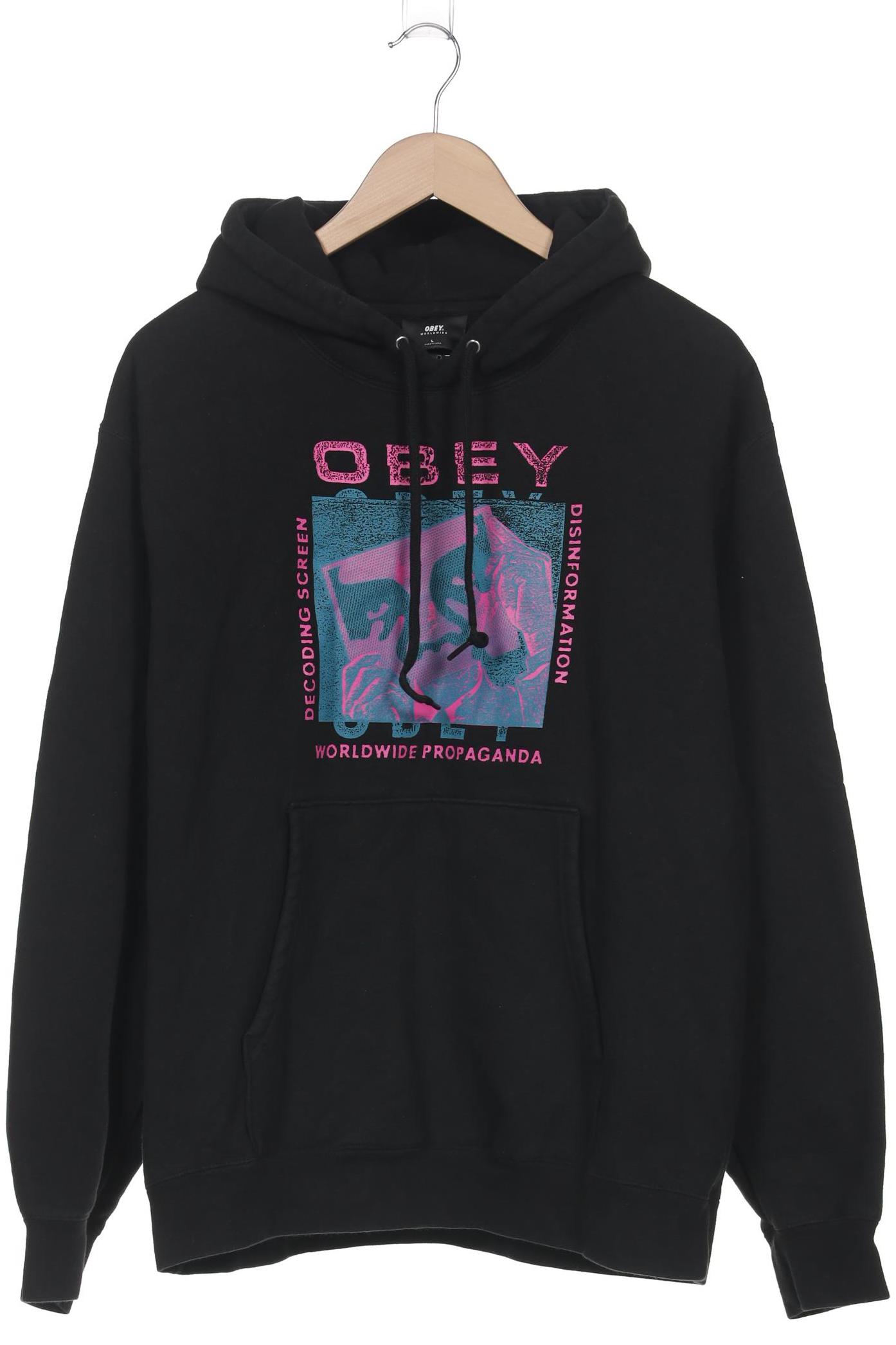 

Obey Herren Kapuzenpullover, schwarz, Gr. 52