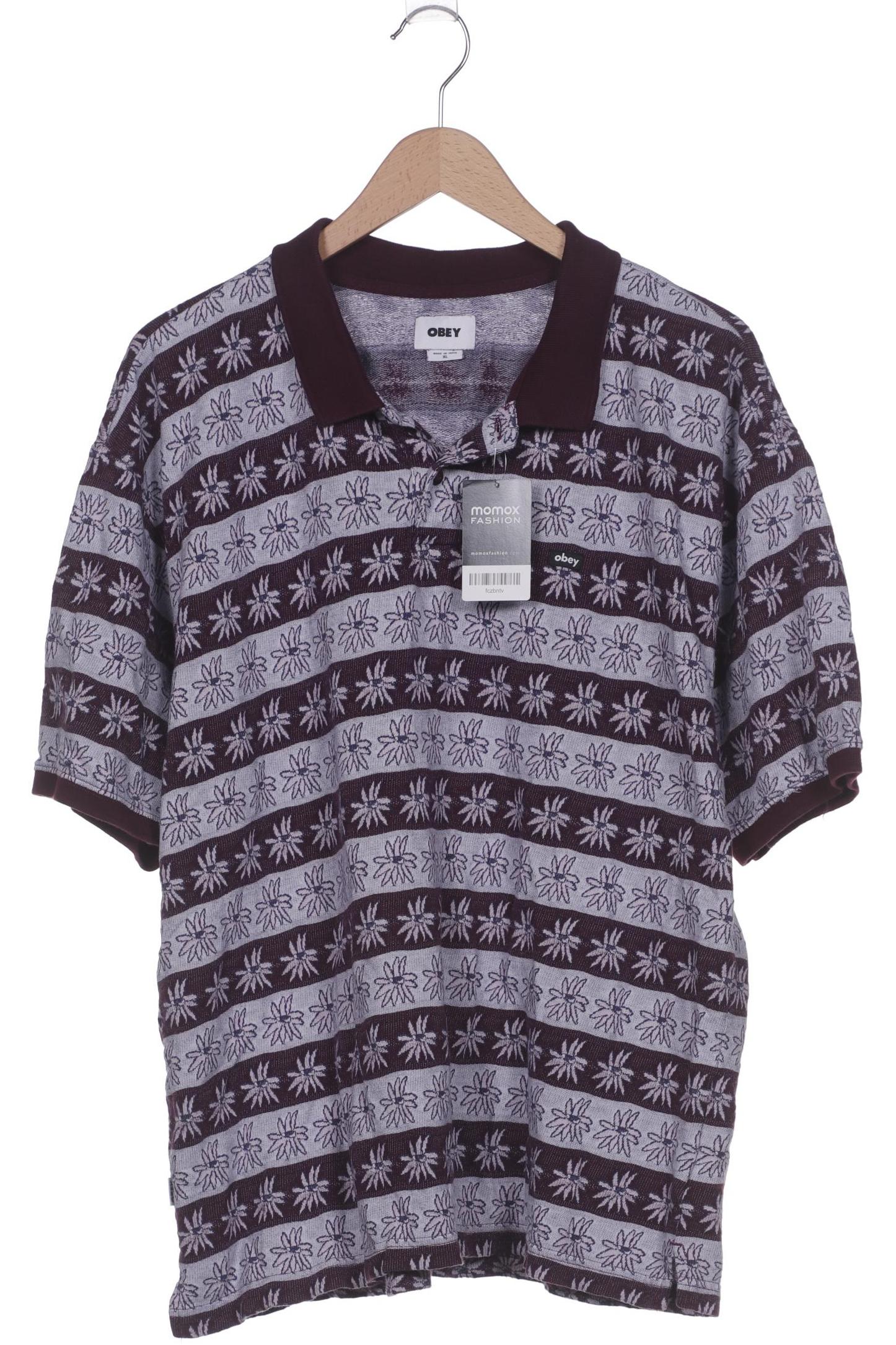 

Obey Herren Poloshirt, bordeaux, Gr. 54
