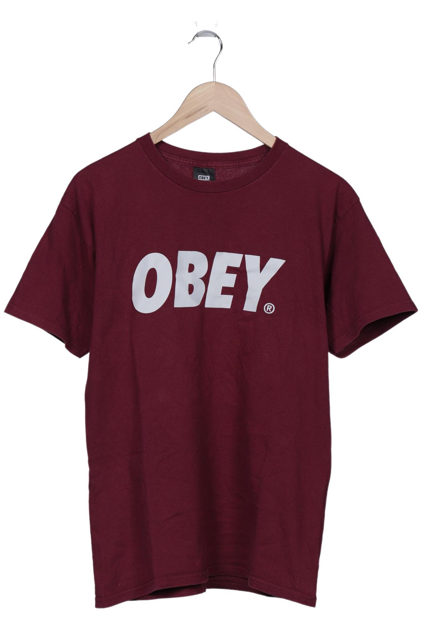 

Obey Herren T-Shirt, bordeaux, Gr. 48