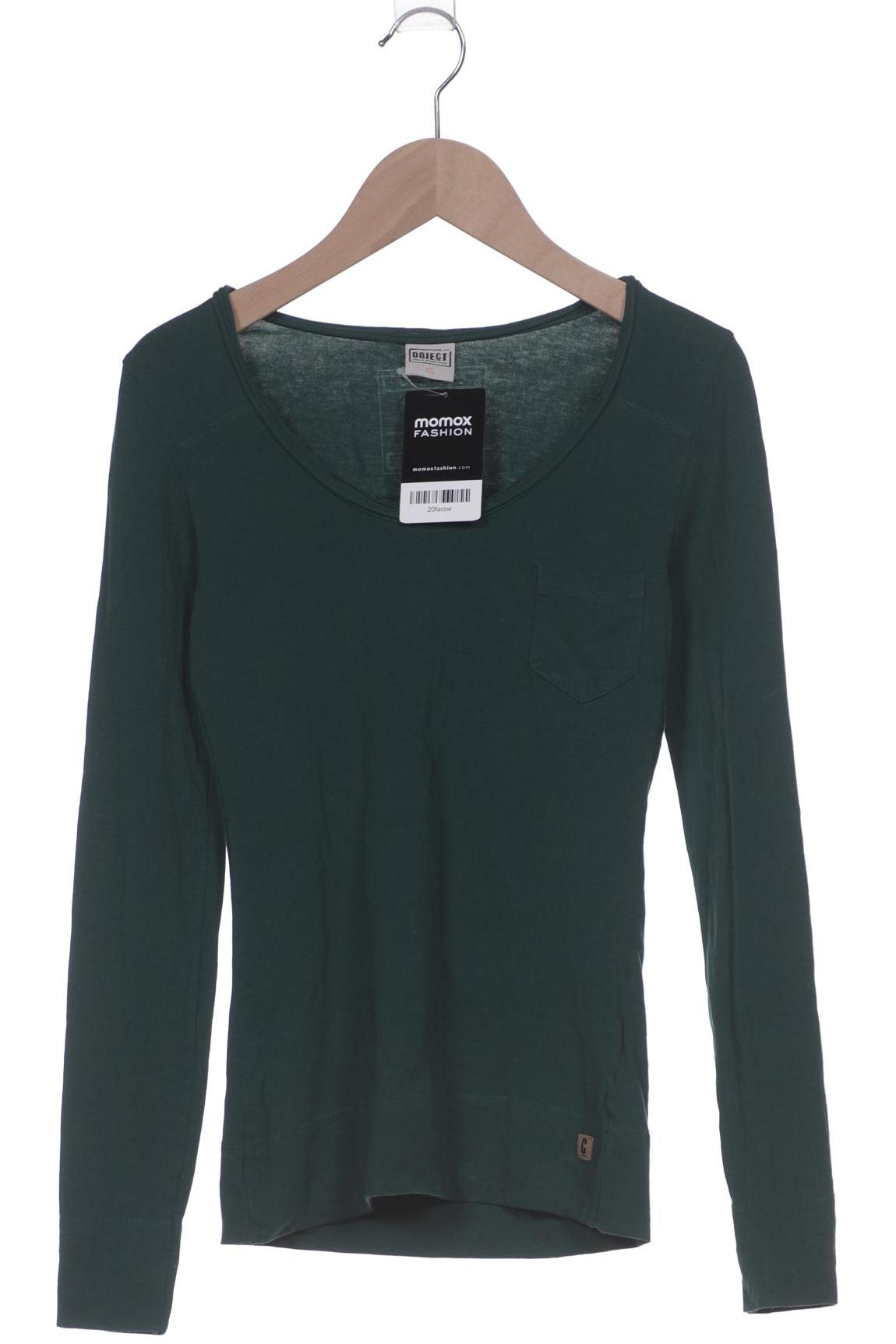 

Object Damen Langarmshirt, grün, Gr. 34