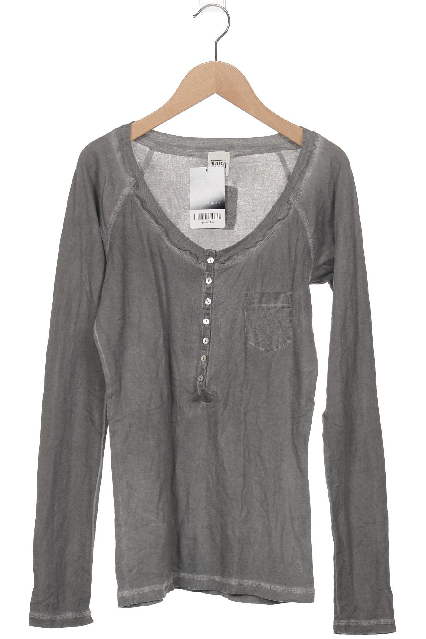

Object Damen Langarmshirt, grau, Gr. 38