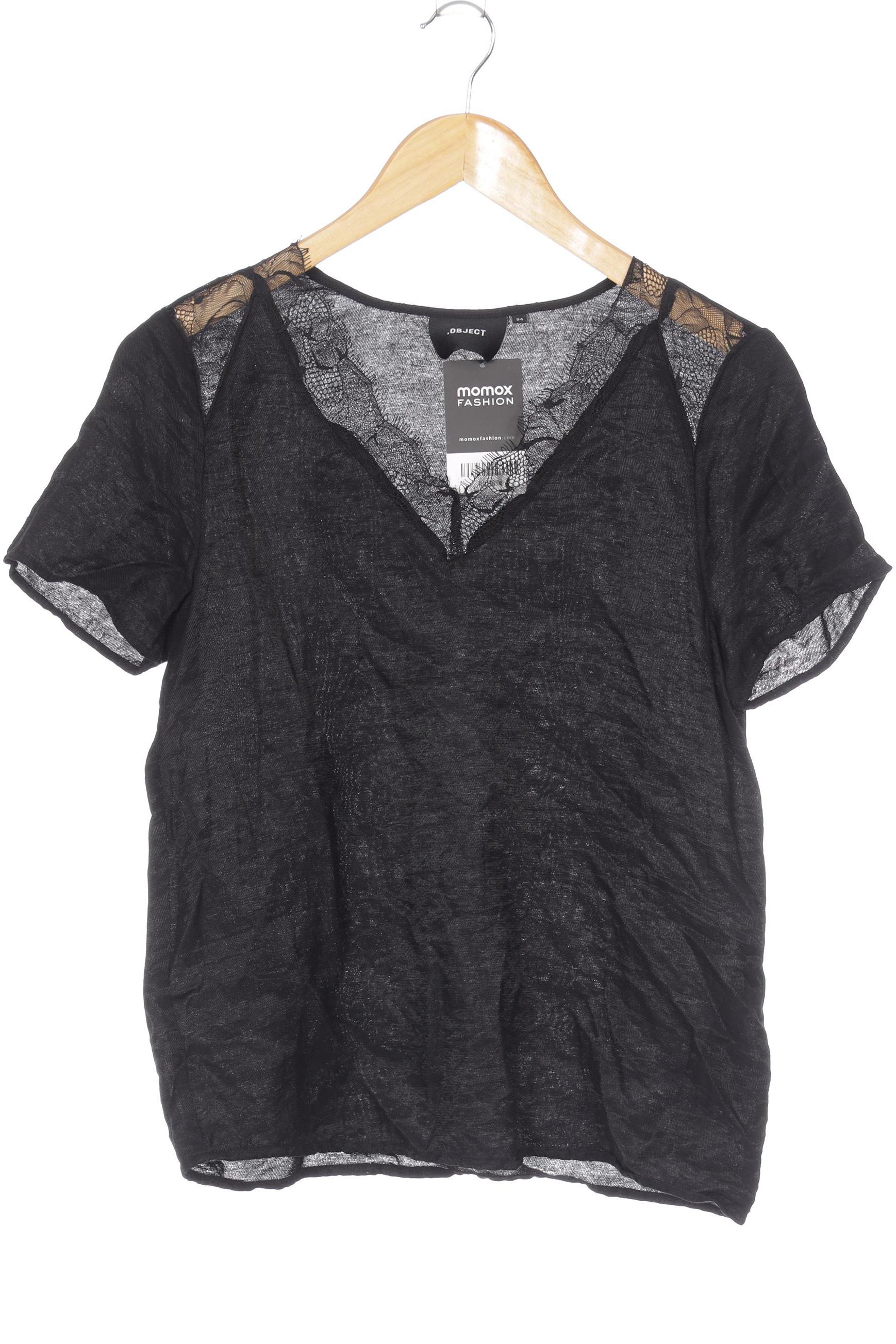 

Object Damen T-Shirt, schwarz, Gr. 34