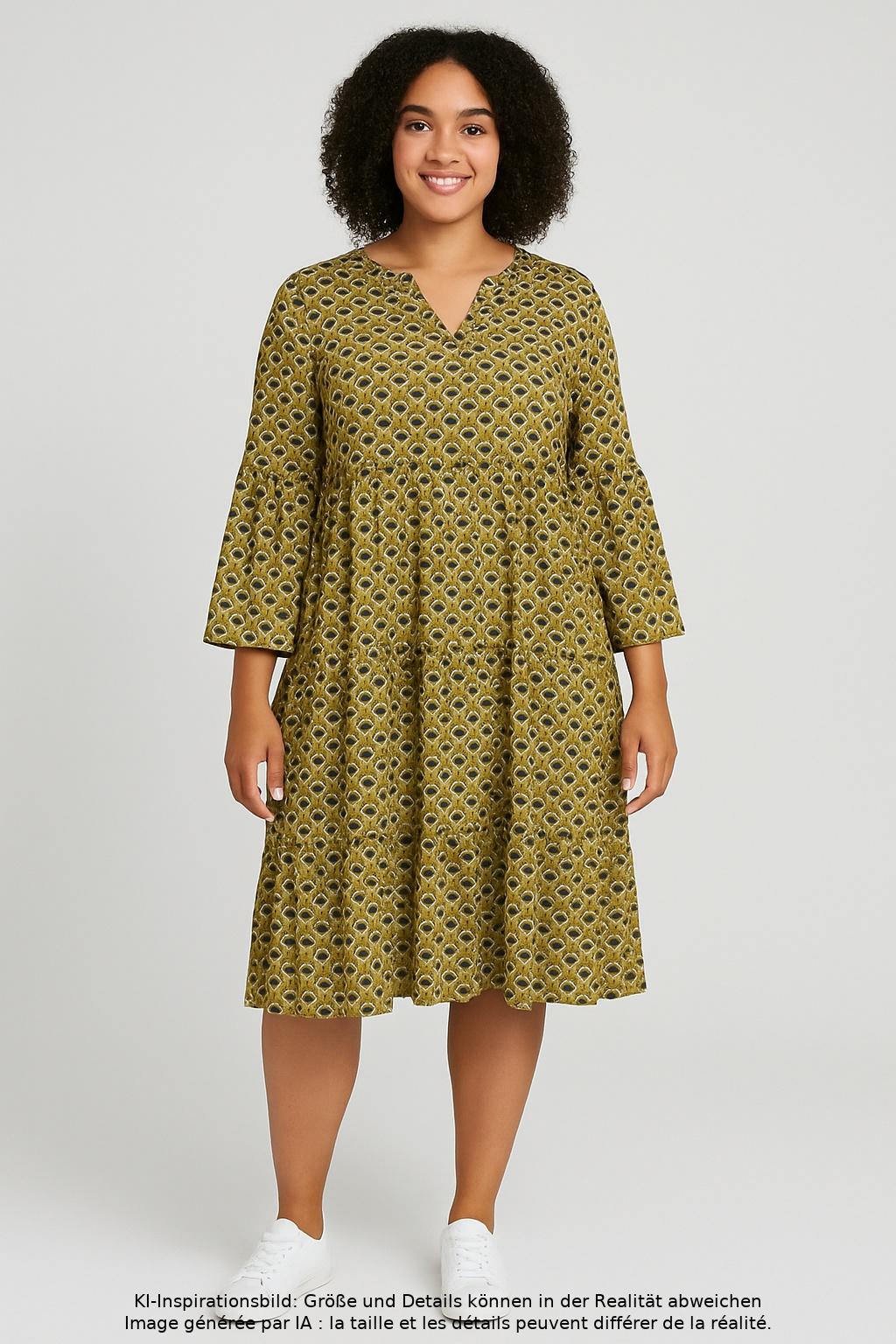 

odeeh Damen Kleid, grün, Gr. 40