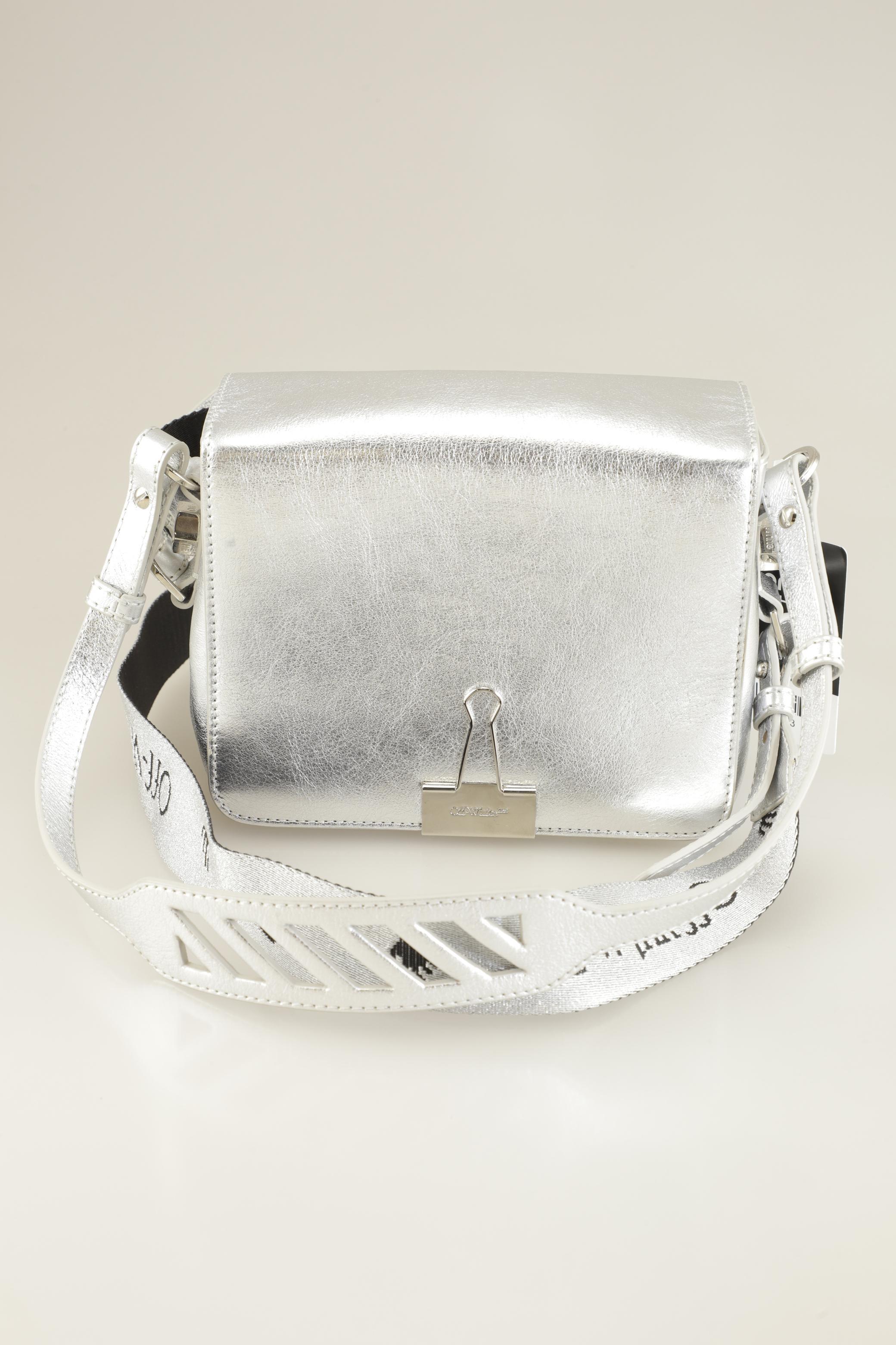 

Off White Damen Handtasche, silber, Gr.