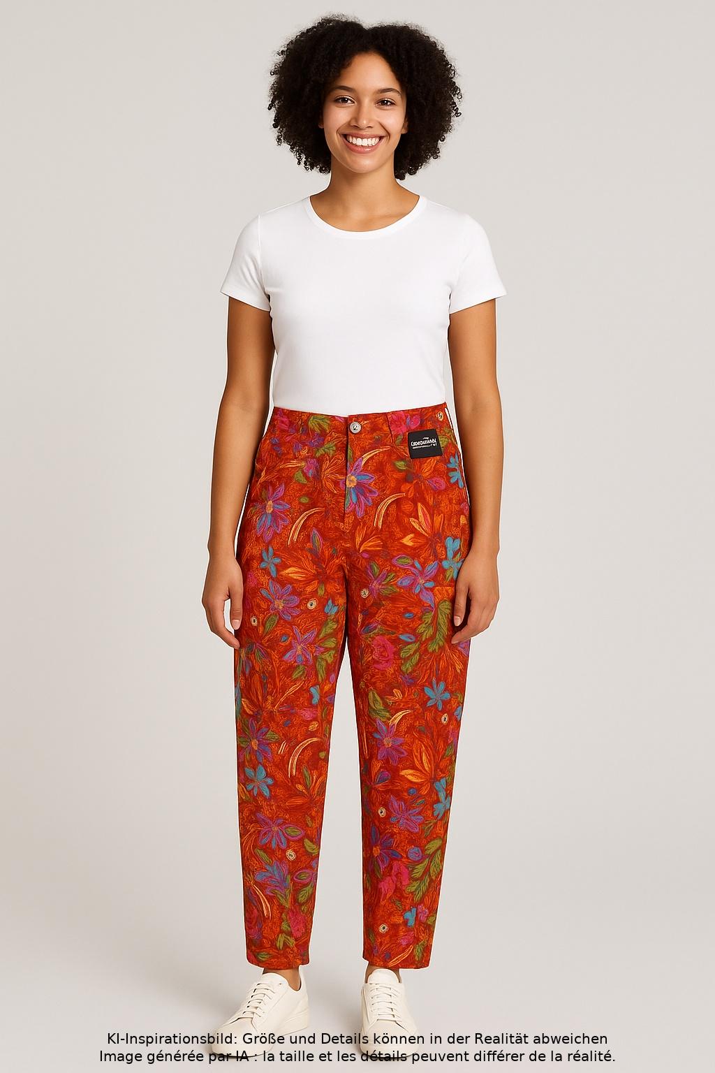 

Oilily Damen Stoffhose, mehrfarbig, Gr. 40