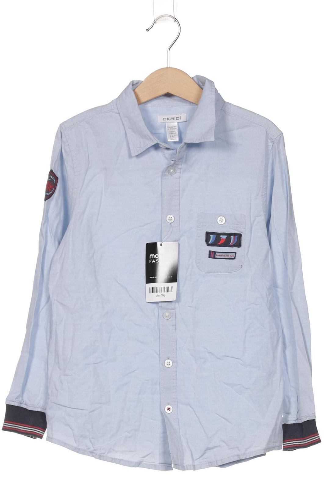 

Okaidi Herren Hemd, blau, Gr. 128