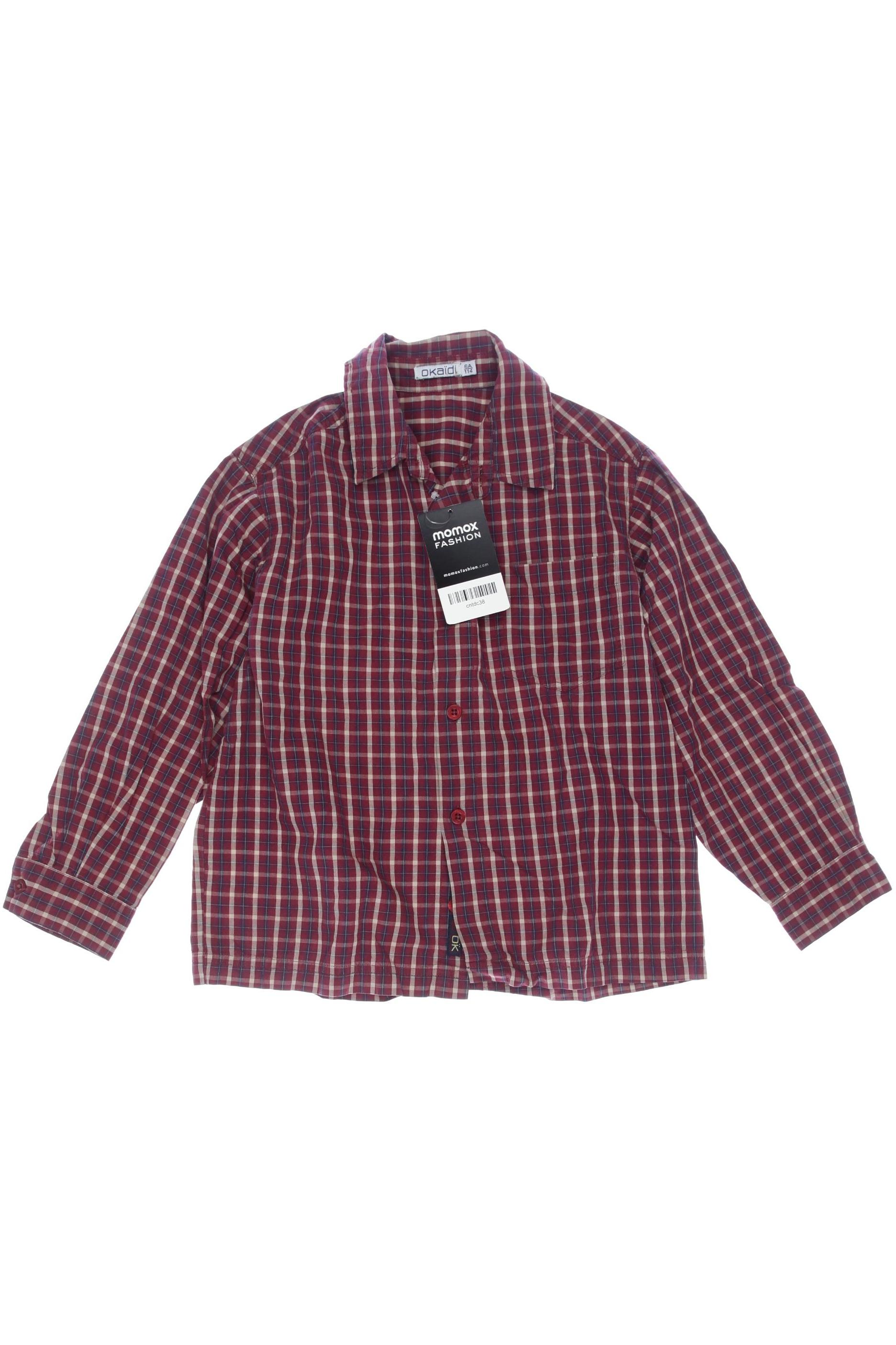 

Okaidi Herren Hemd, bordeaux, Gr. 110