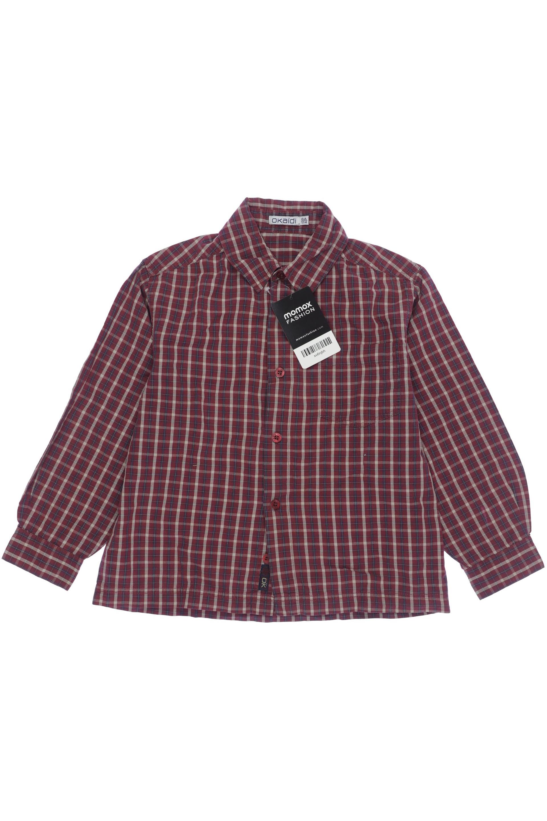 

Okaidi Herren Hemd, bordeaux, Gr. 110