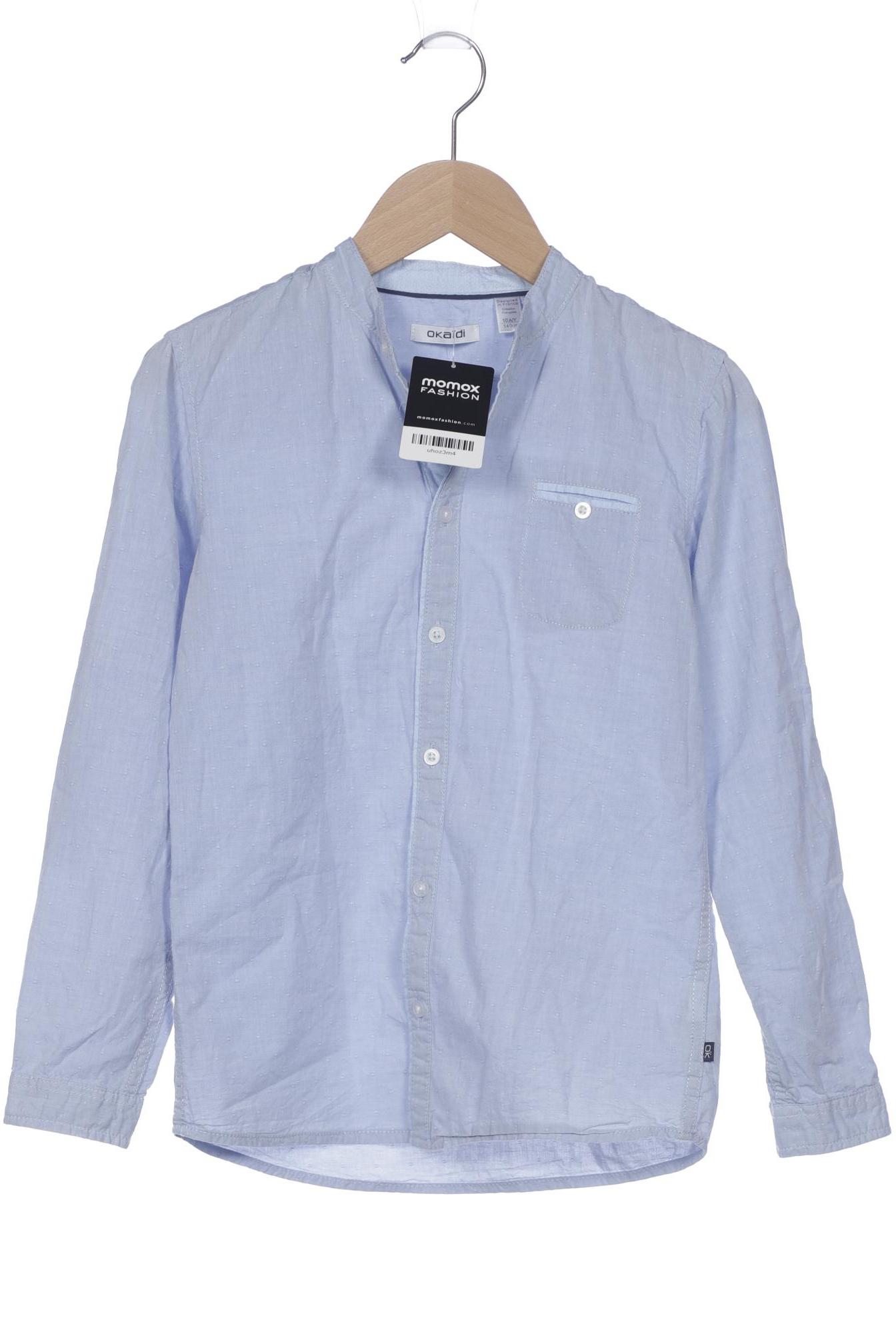 

Okaidi Herren Hemd, hellblau, Gr. 140